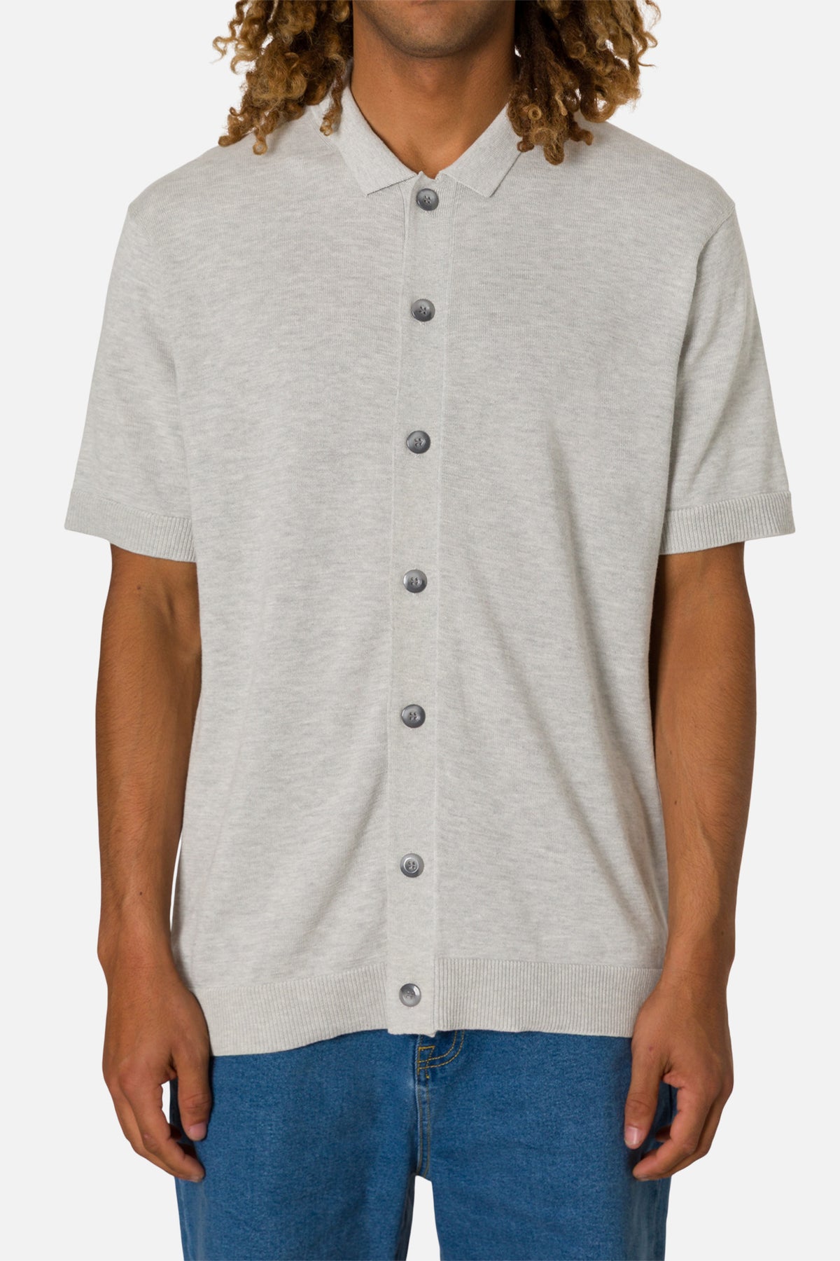 BLAKE KNIT BUTTON UP