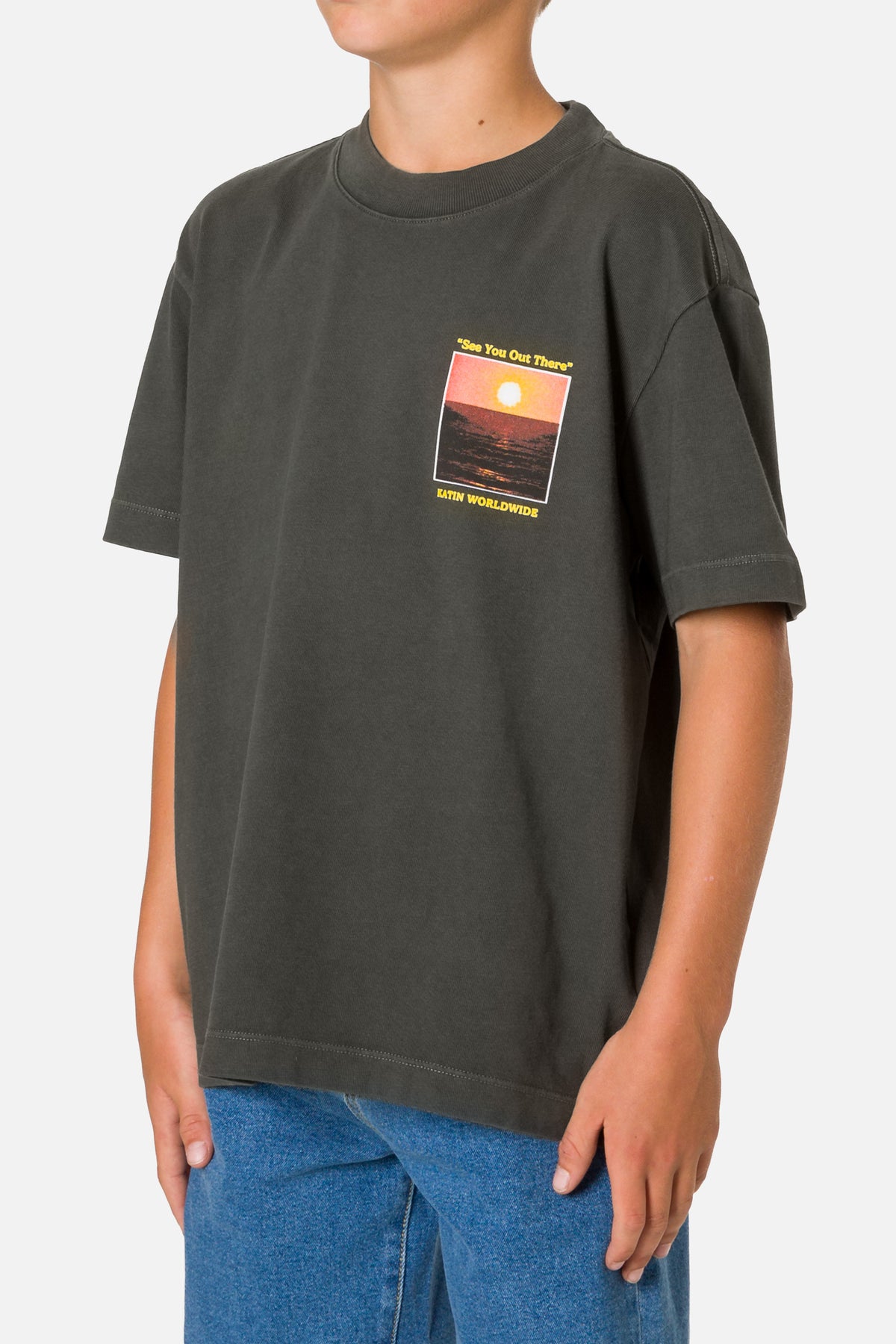 BOYS GEOGRAPHIC BOX FIT TEE