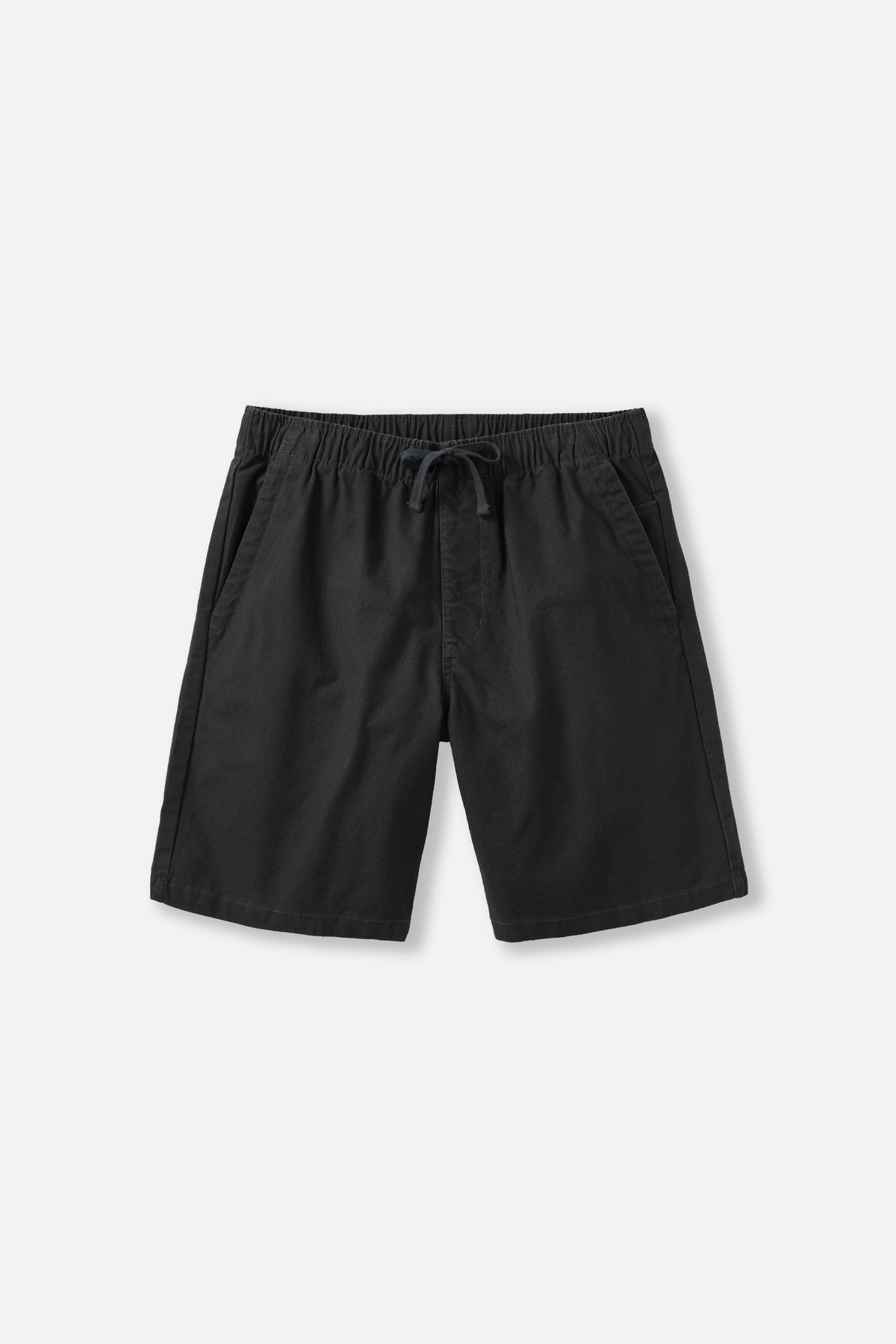 Black shorts on a light gray background