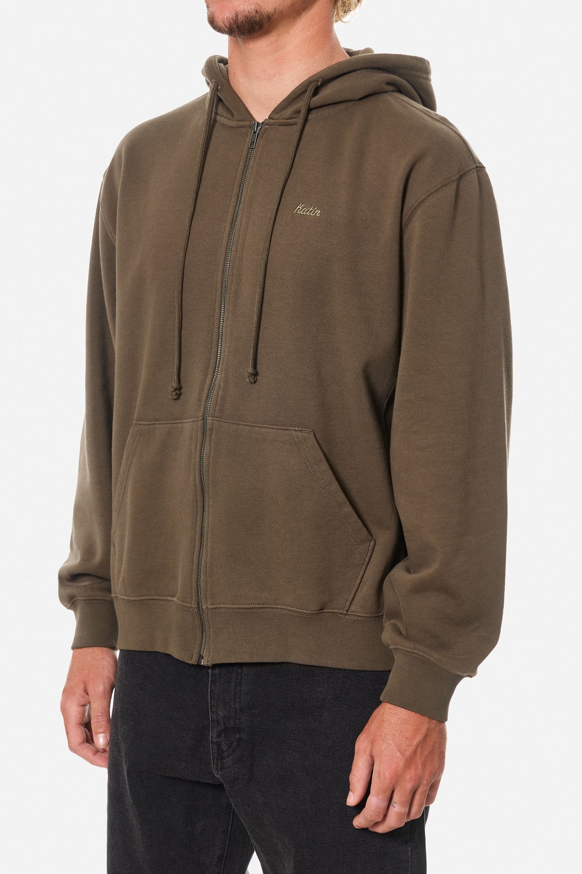 EMBROIDERED FULL ZIP HOODIE