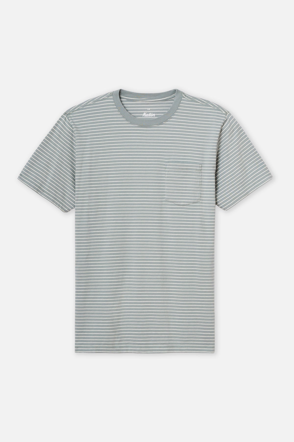 Striped t-shirt on a white background