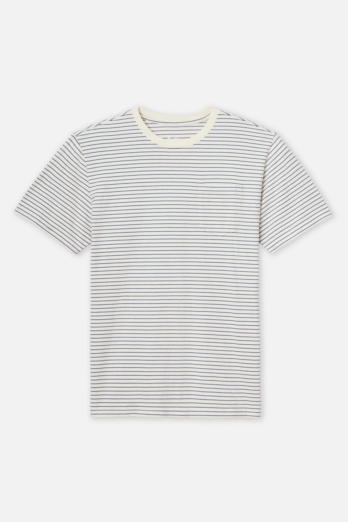 Striped t-shirt on a white background