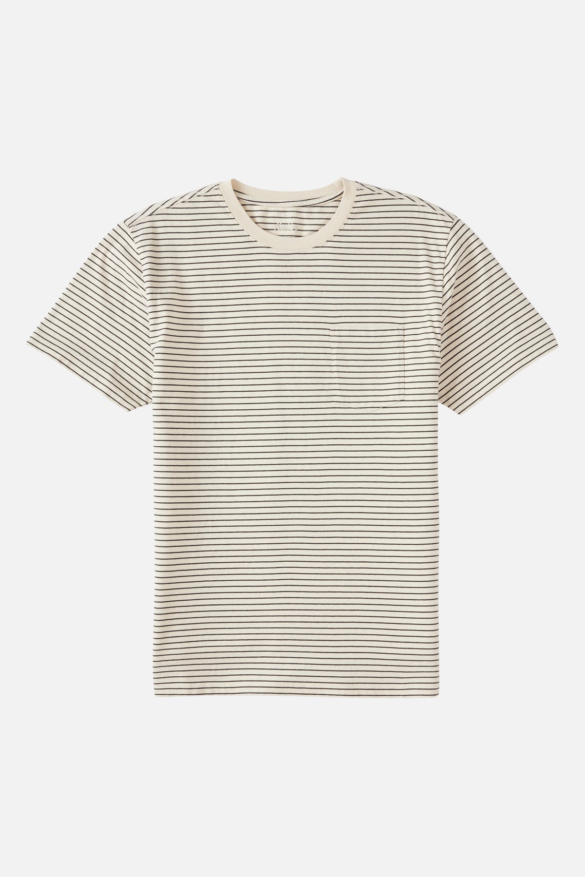 Striped t-shirt on a white background