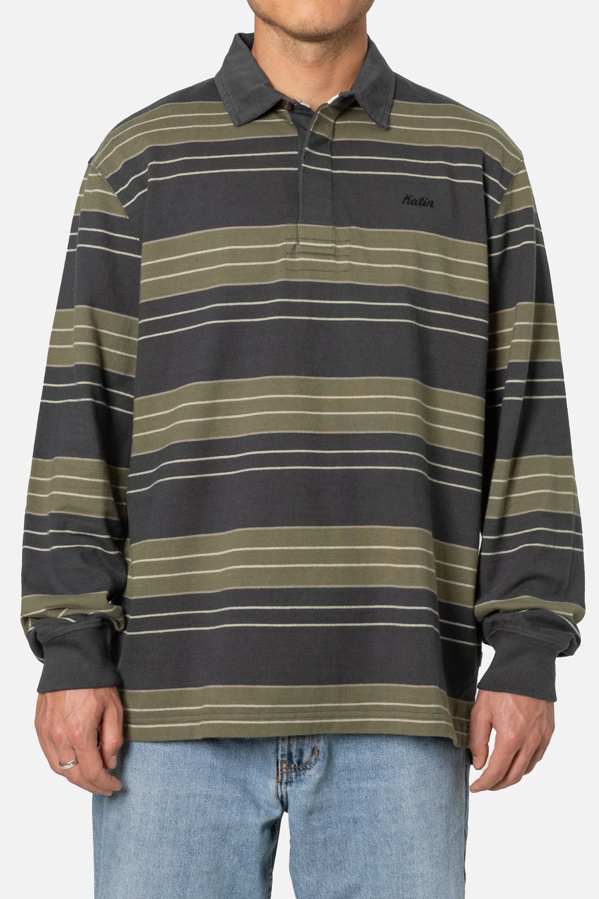 GREG LONG SLEEVE RUGBY POLO