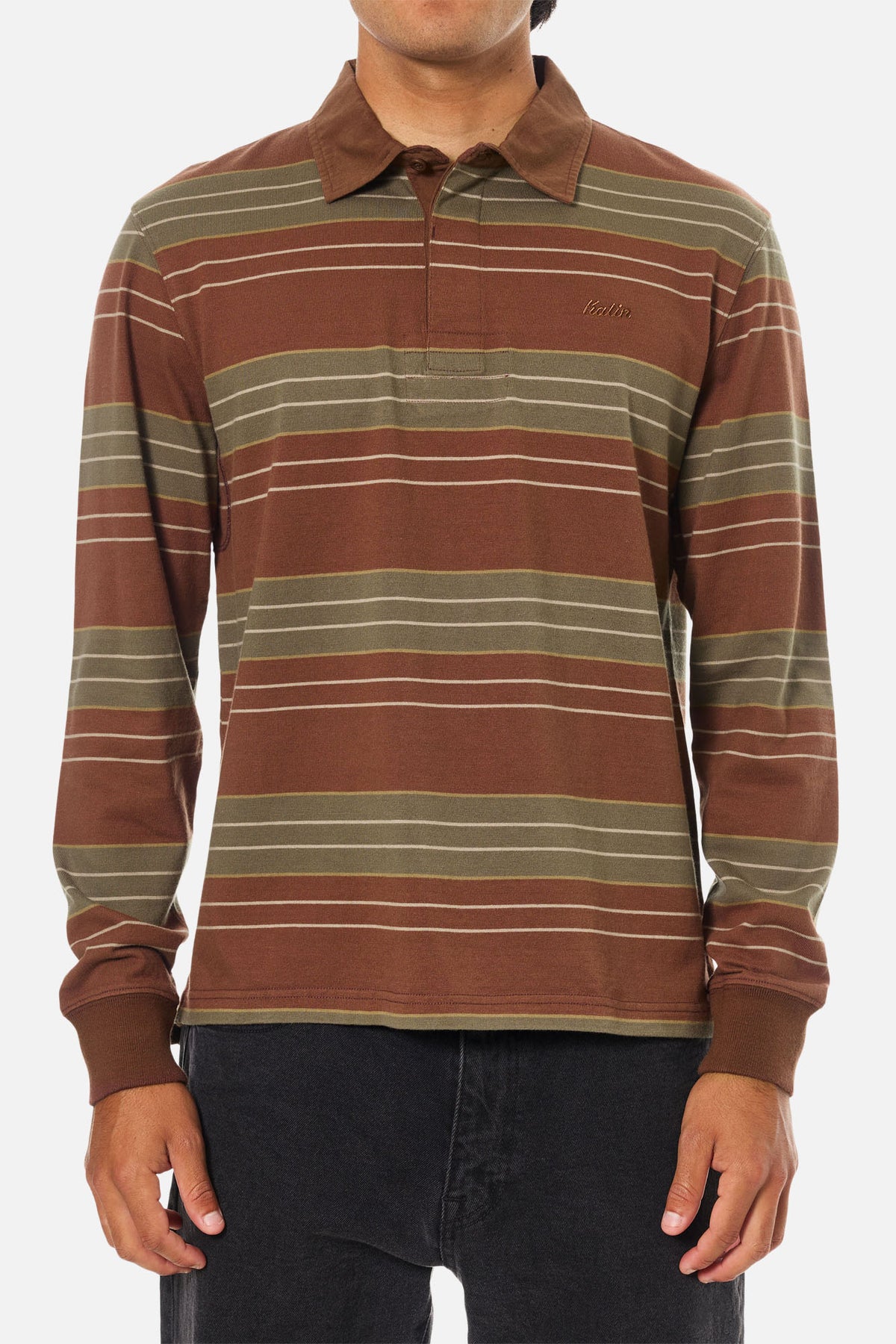 GREG LONG SLEEVE RUGBY POLO