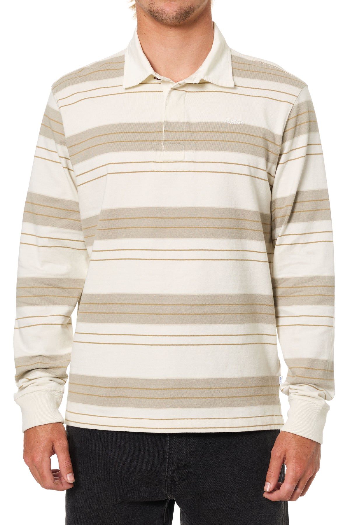 GREG LONG SLEEVE RUGBY POLO