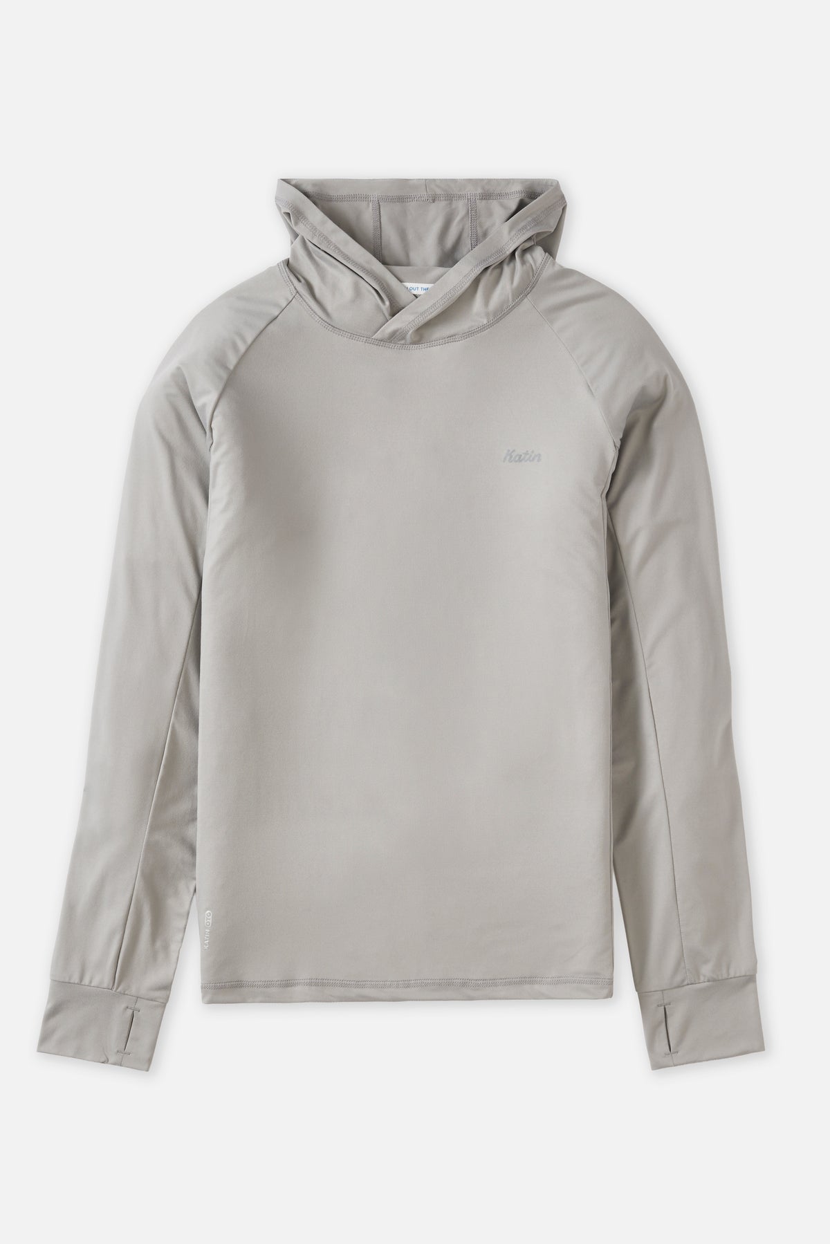 Gray hoodie on a white background