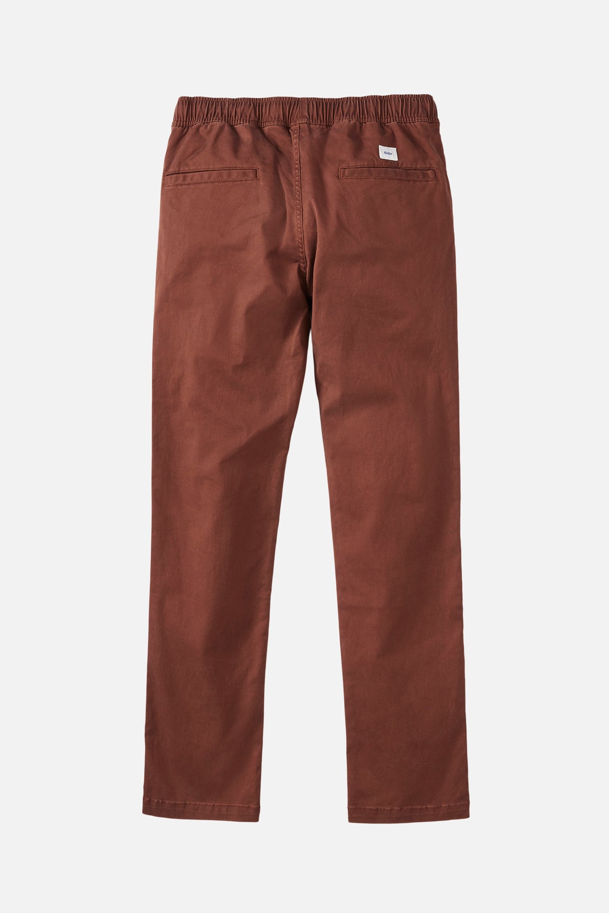 Brown pants on a light gray background