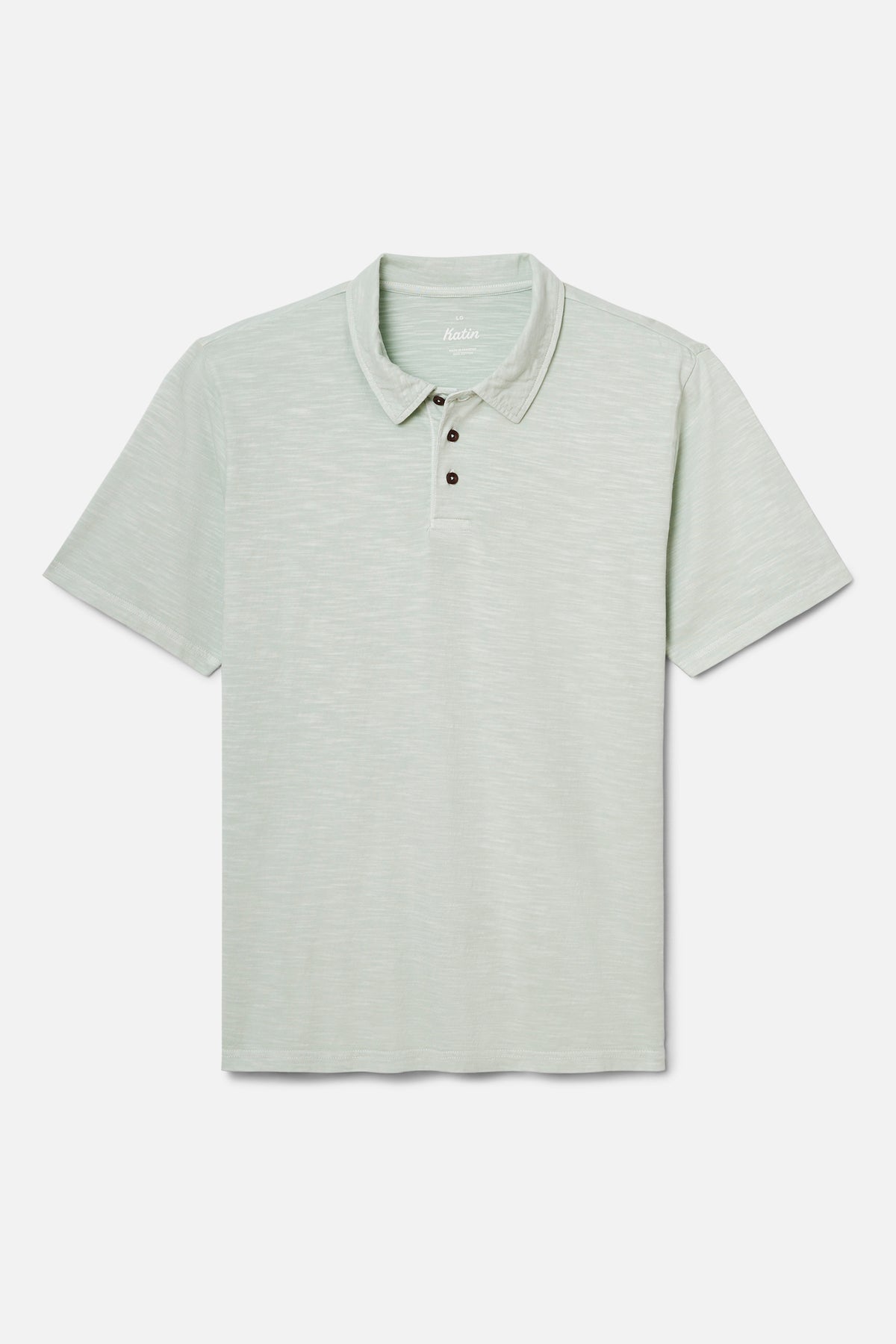 Light gray polo shirt on a white background