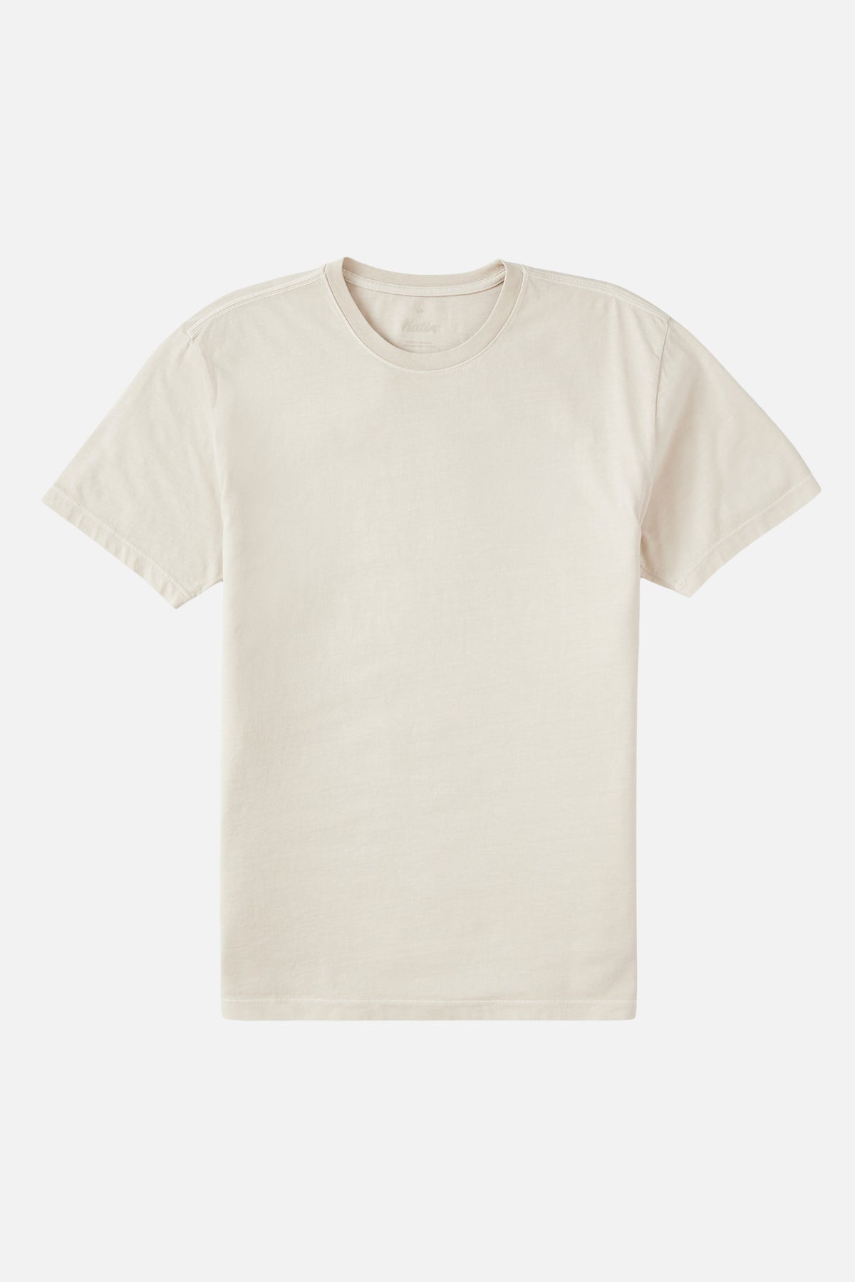 Beige t-shirt on a white background