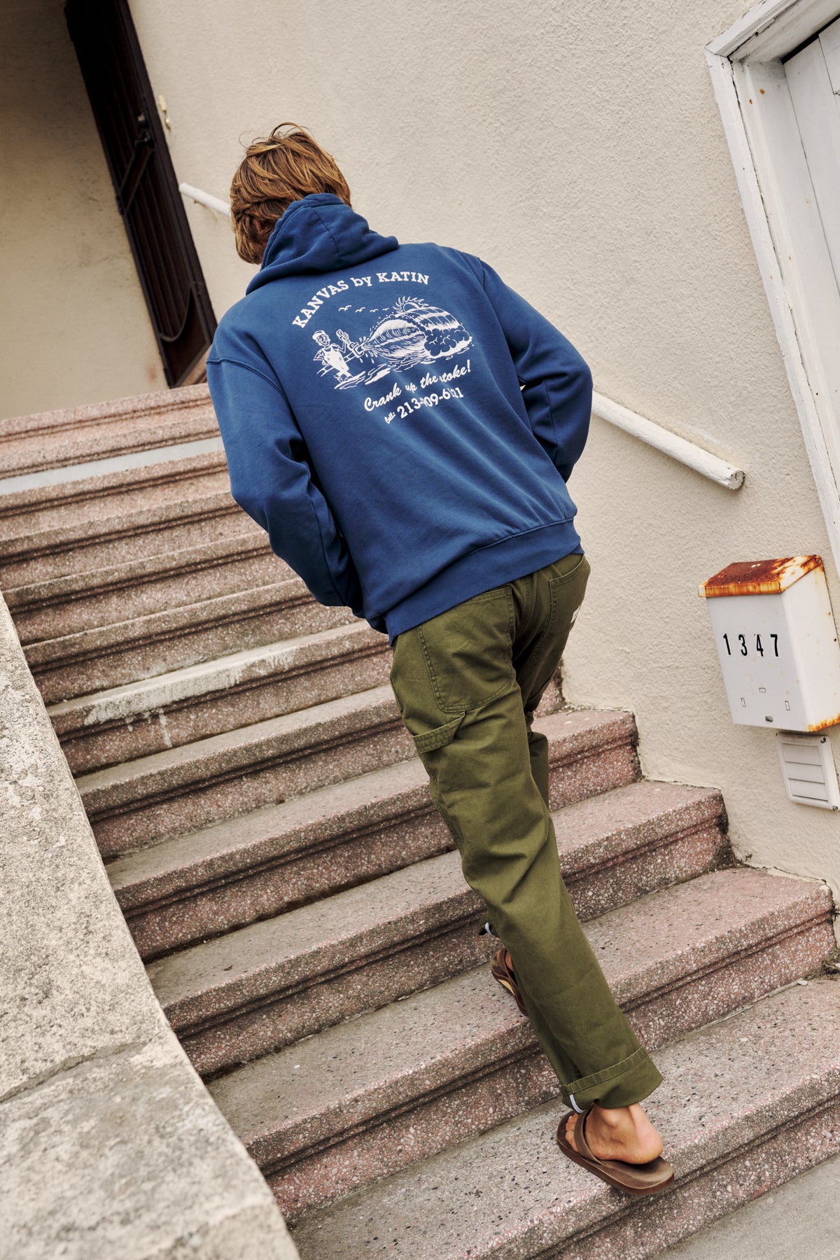 Katin Pipe Hood in Midnight Vintage Wash - lifestyle