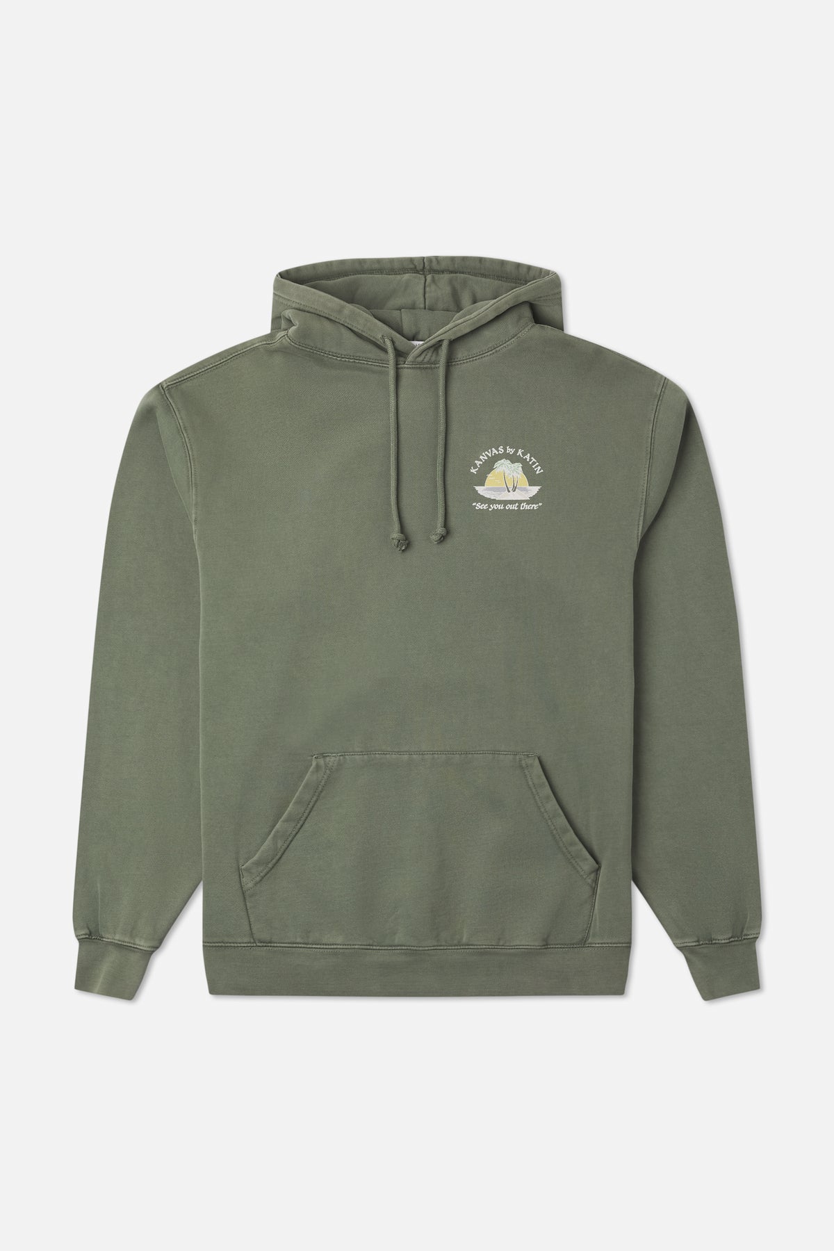 Katin Salina Hood in Clover Vintage Wash - front view