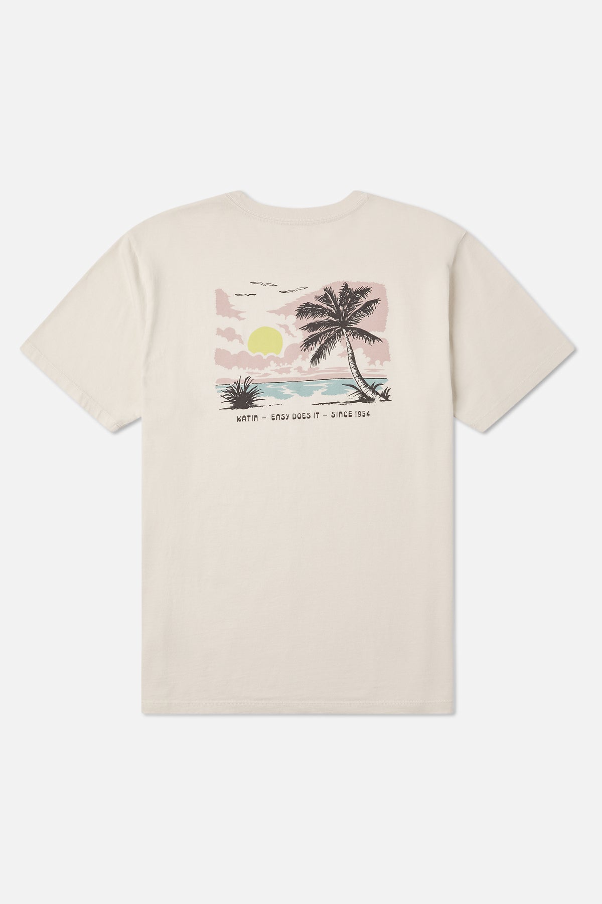 Katin Bien Tee in Vintage White - back view