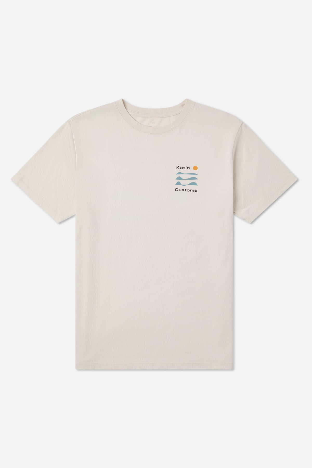 Katin Frequency Tee in Vintage White - front view
