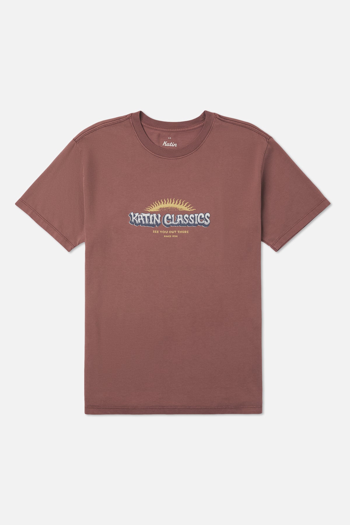 Katin Glow Tee in French Roast Vintage Wash - front view