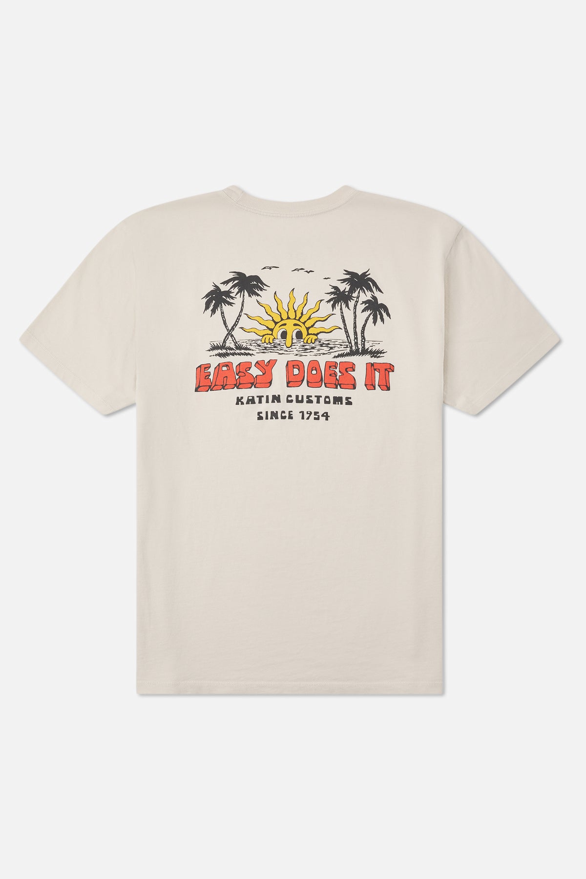 Katin Middles Tee in Vintage White - back view