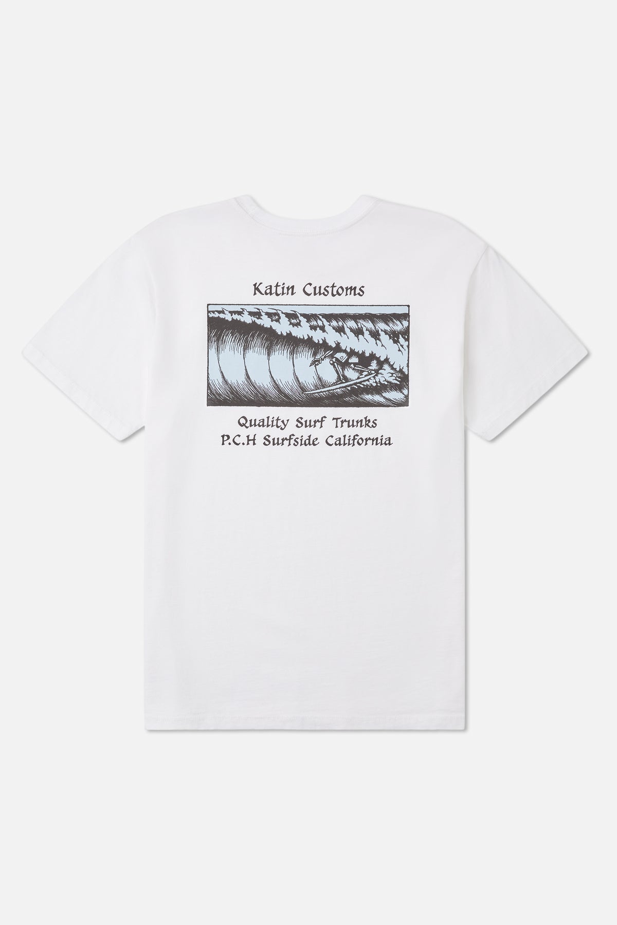 Katin Void Tee in White - back view