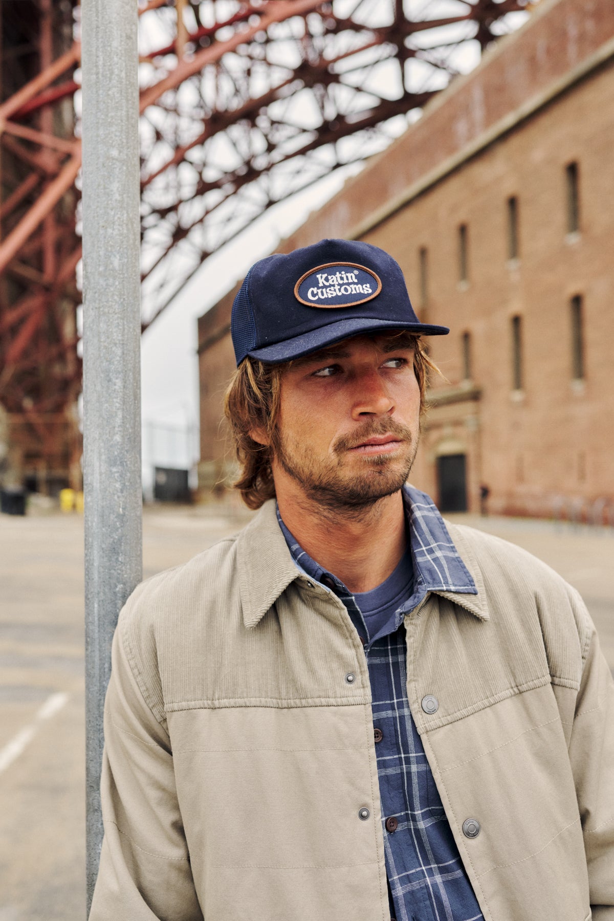 Katin Haulin Trucker Hat in Navy - lifestyle