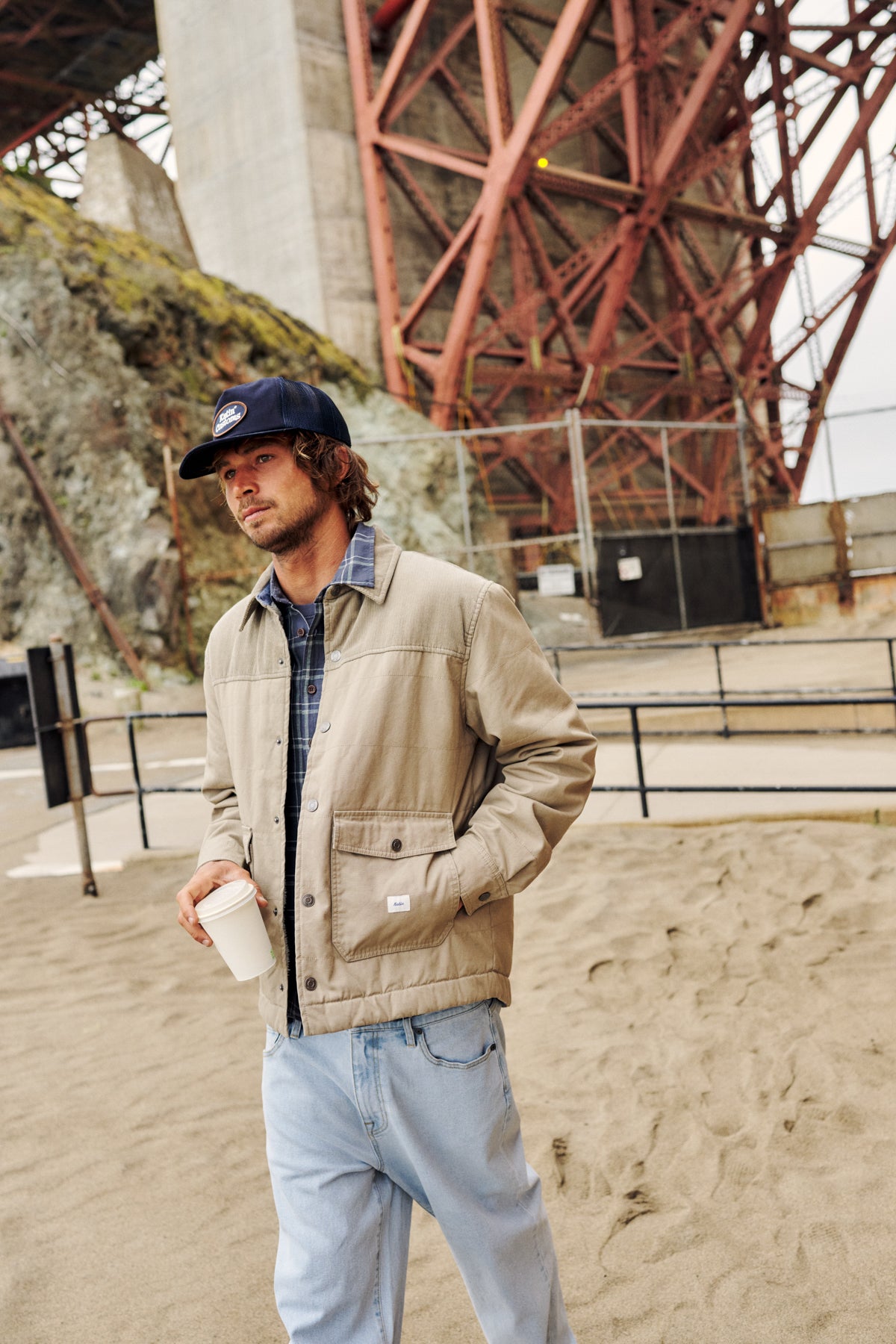 Katin Yukon Jacket in Khaki - lifestyle