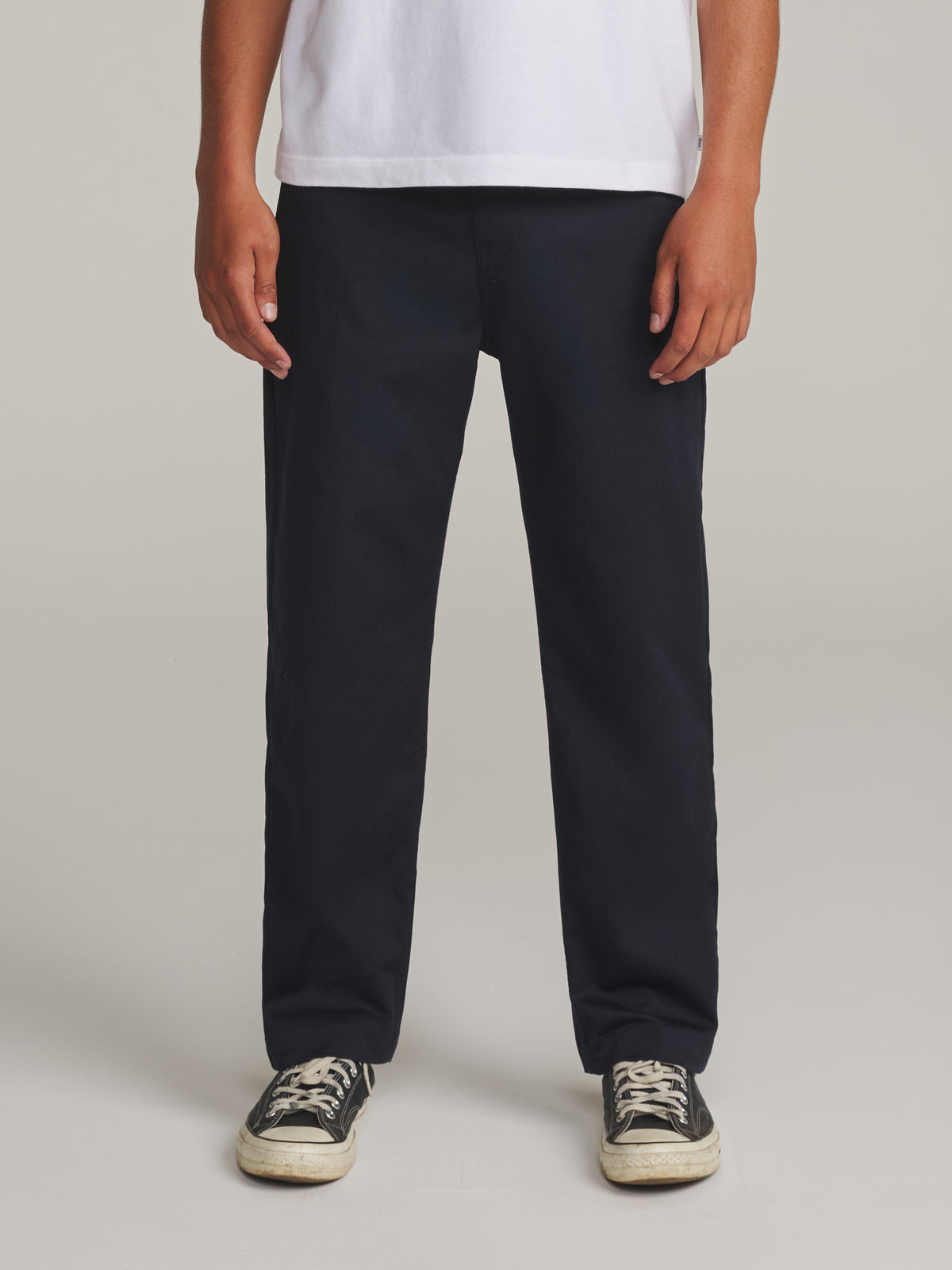 Katin Clark Pant in Navy - worn on model, front
