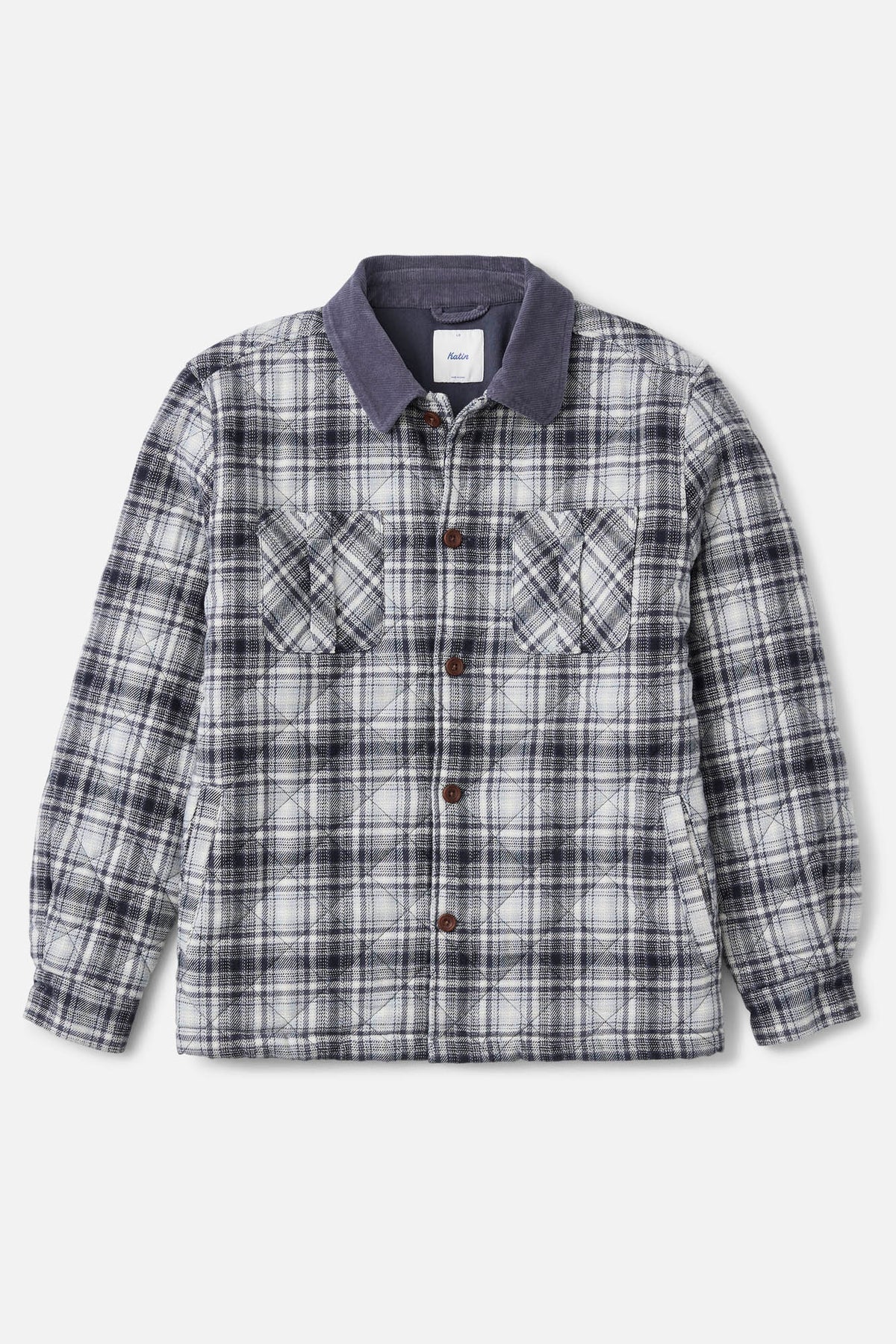 Katin Charlie Shirt Jacket in Washed Blue - front view