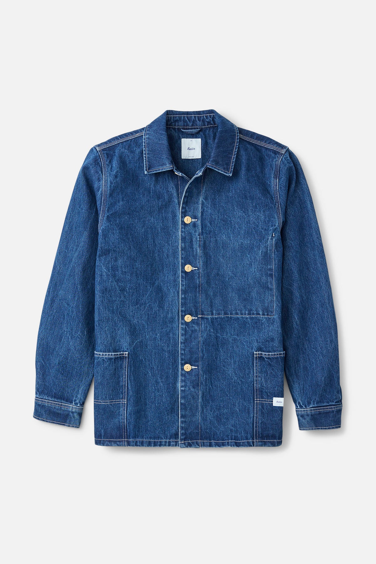 Katin Task Coat in Denim - front view