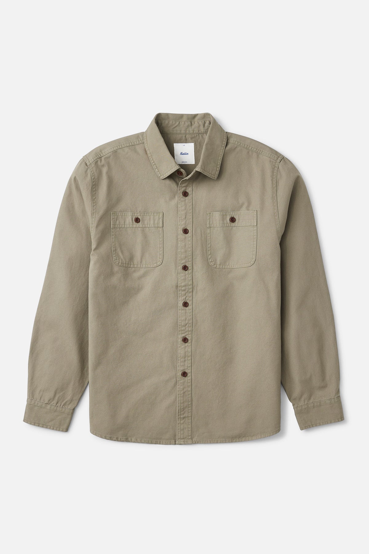 Katin Coast Cpo Shirt in Light Olive - front view