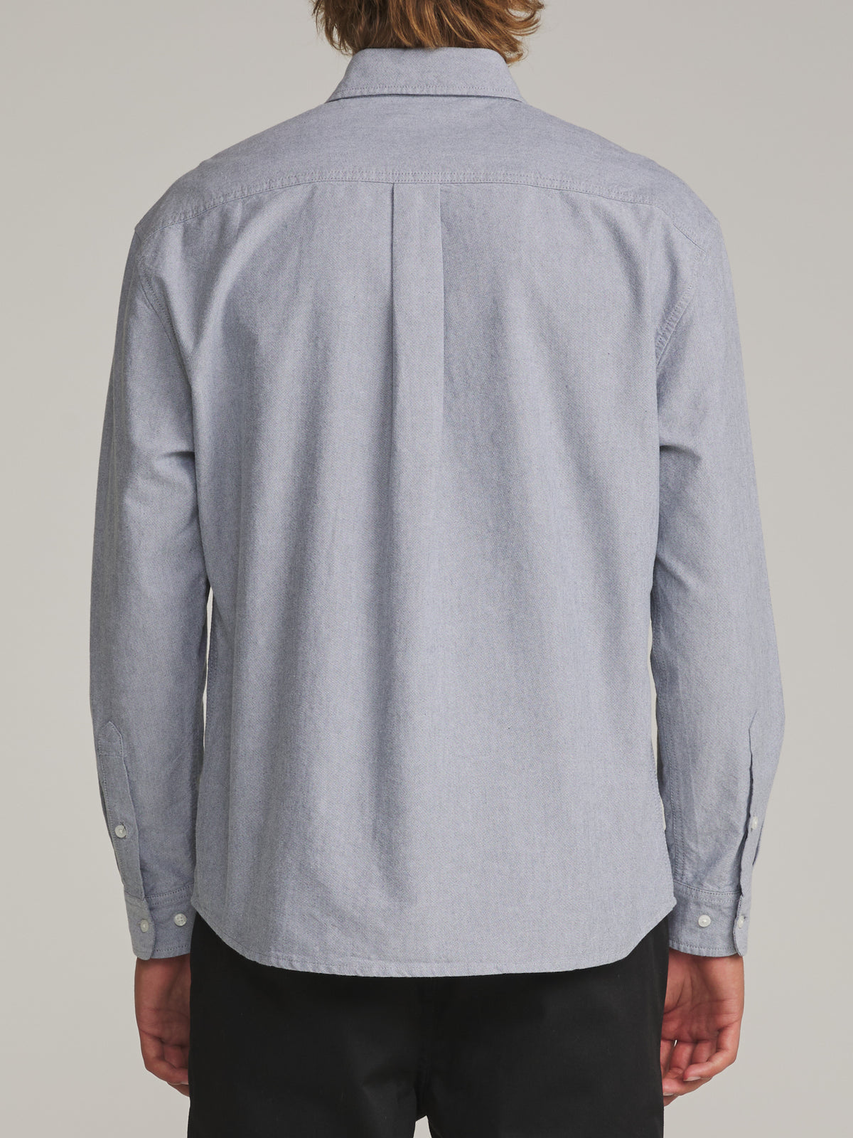 Katin Ford Ls Shirt in Black - worn on model, back
