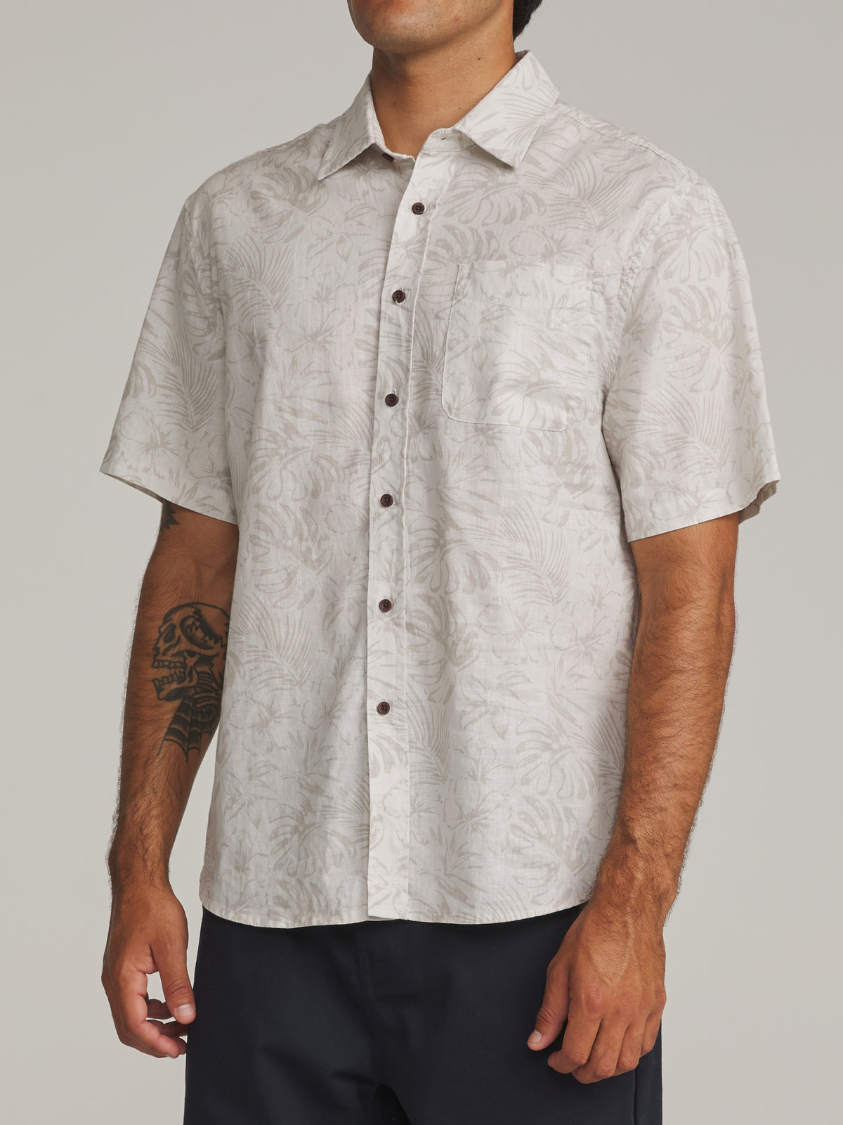 Katin Moco Shirt in Birch - worn on model, side