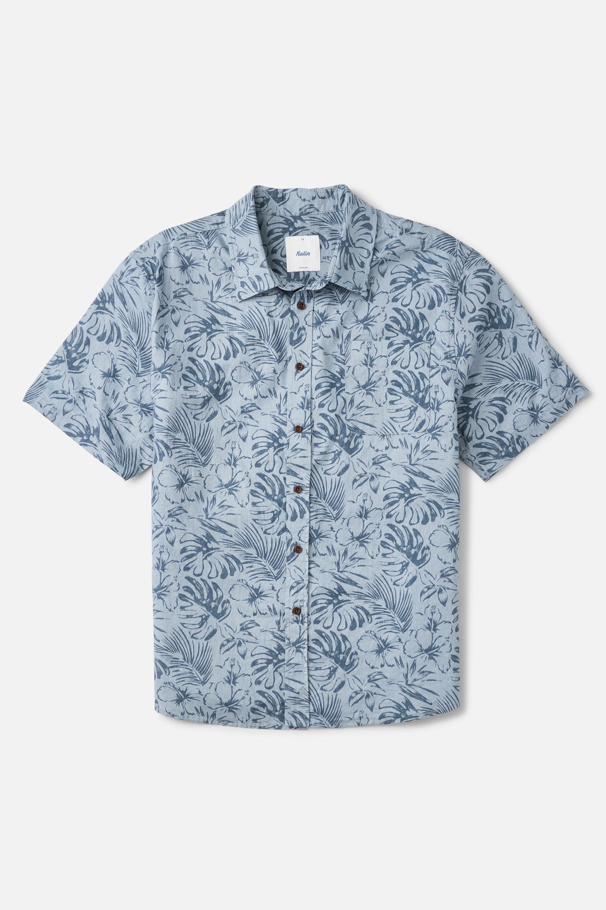 Katin Moco Shirt in Gray Blue - front view