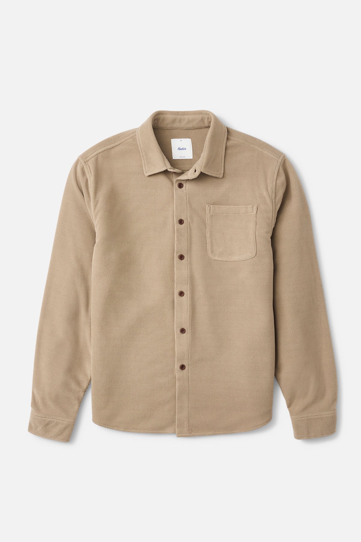 Katin Roland Shirt in Khaki - front view