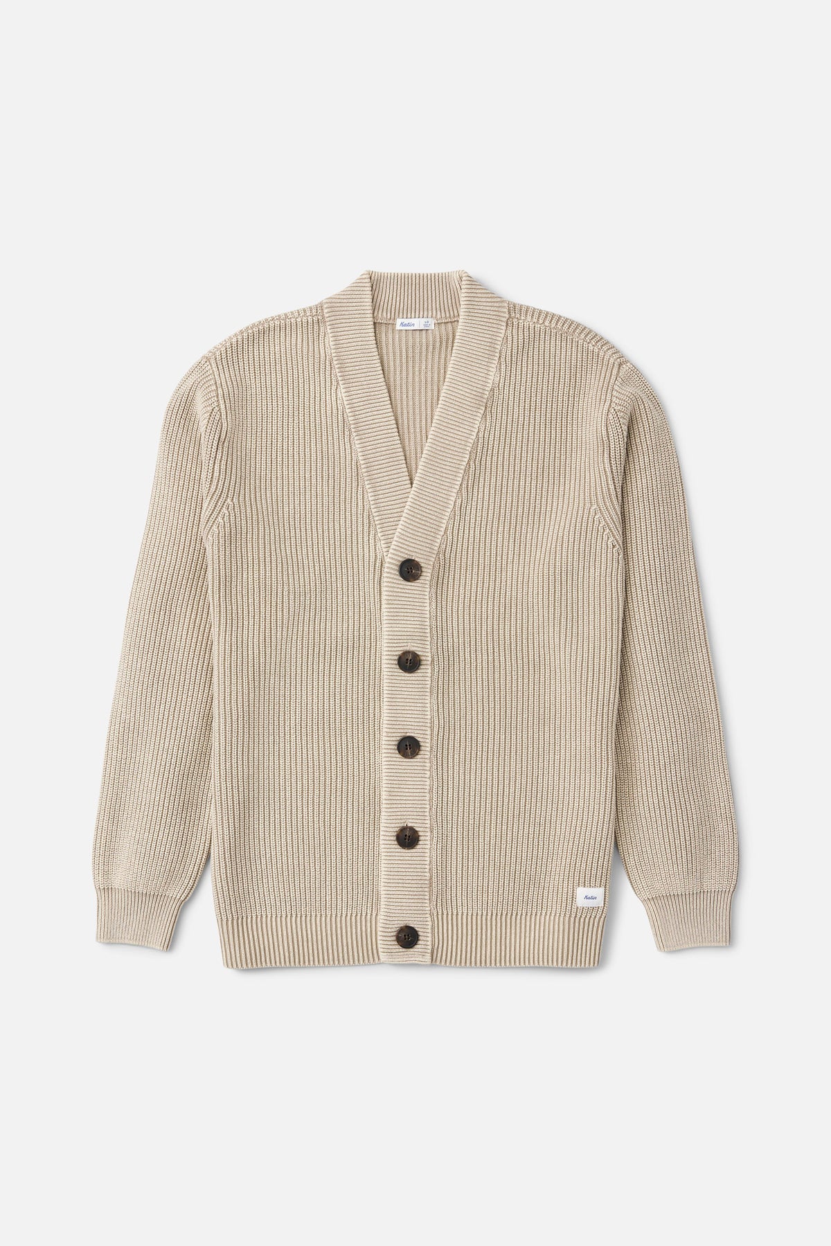 Katin Gallant Cardigan Sweater in Tan - front view