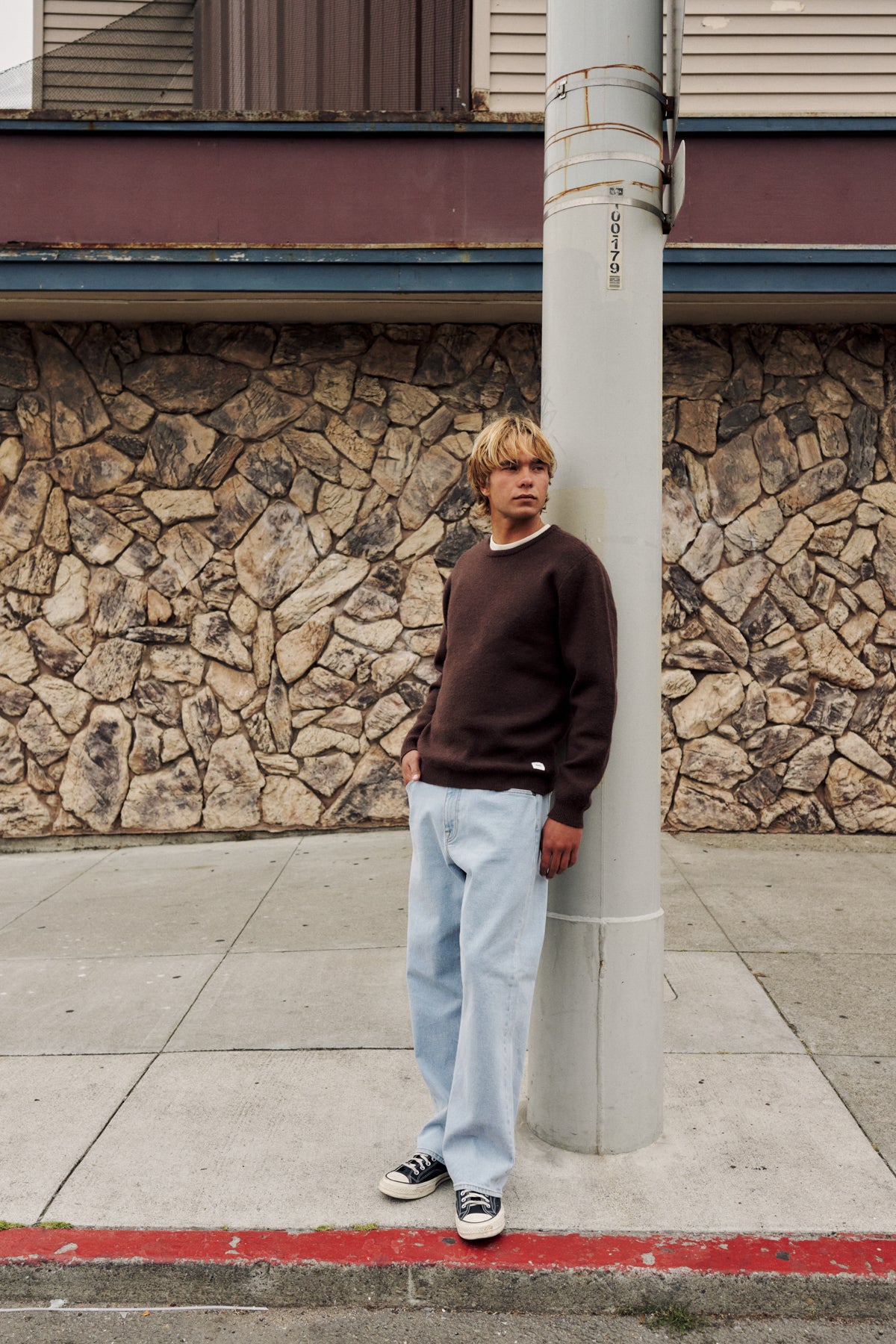 Katin Rivers Sweater in Brown - lifestyle