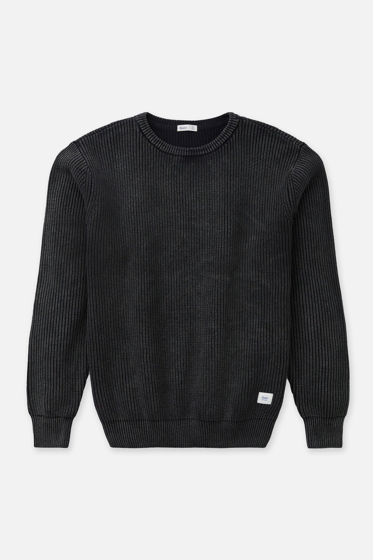 Katin Swell Sweater in Black Wash - front view