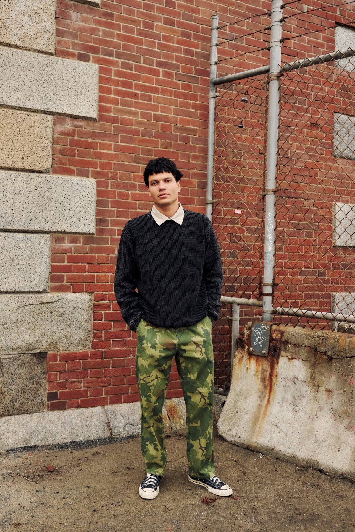 Katin Swell Sweater in Black Wash - lifestyle
