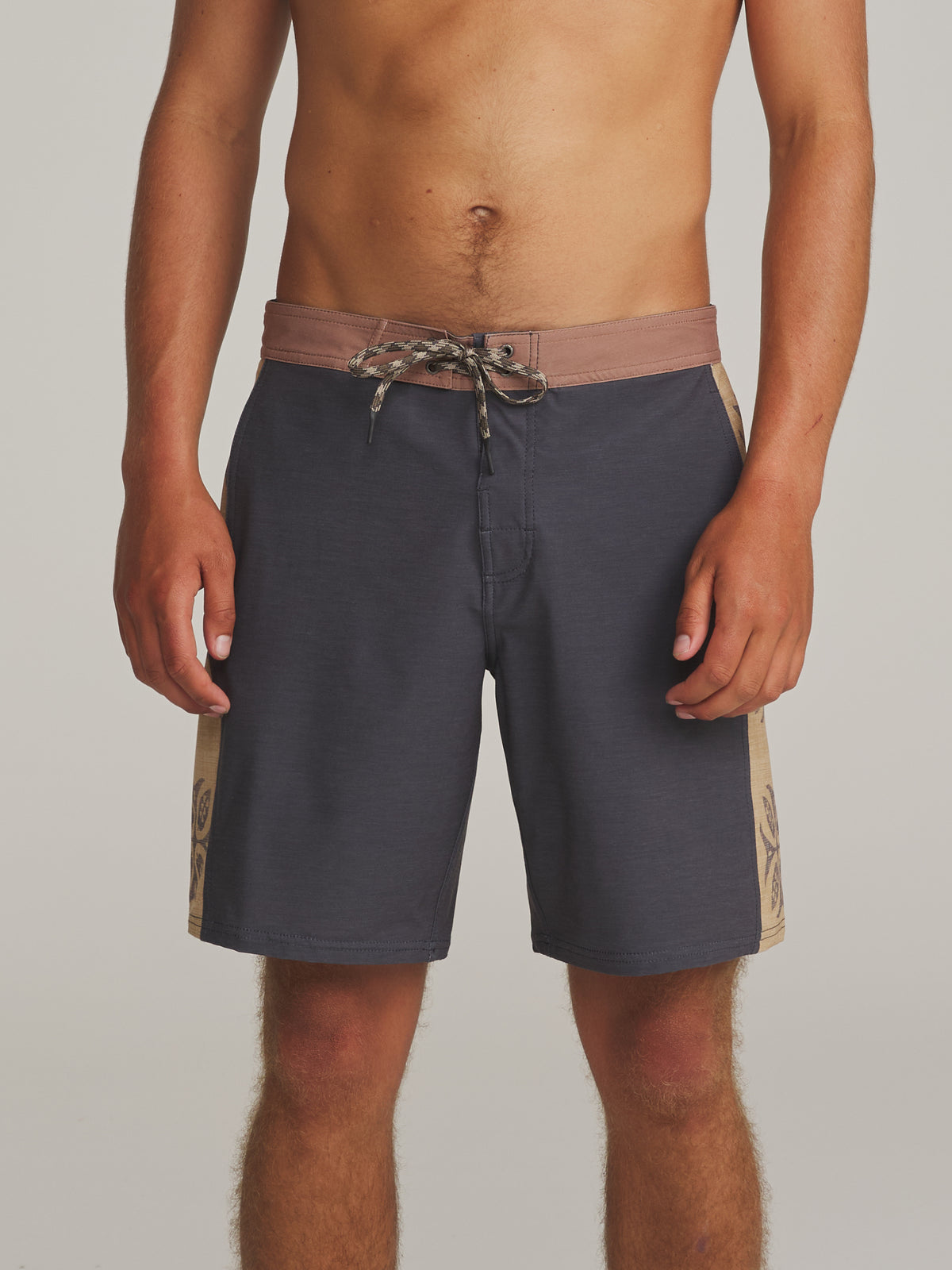 Katin Stowaway Hybrid Trunk in Black - worn on model, front