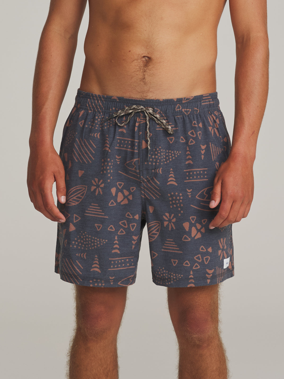 Katin Wind Volley in Black - worn on model, front