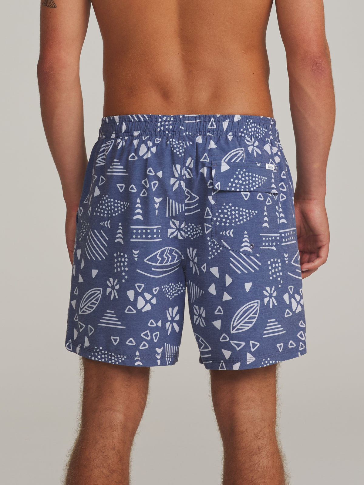 Katin Wind Volley in Blue - worn on model, back