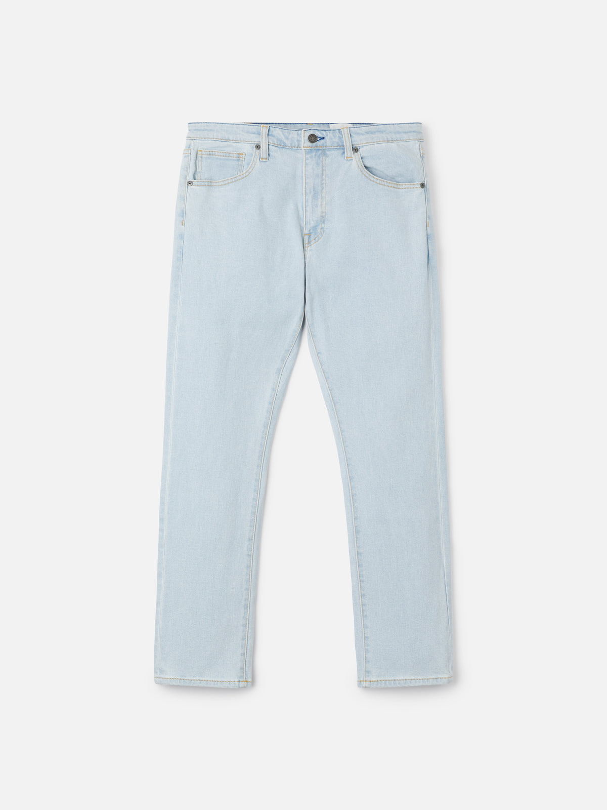 Katin Jacobs 71 Slim Straight in Light Indigo denim, flat, front #color_light indigo