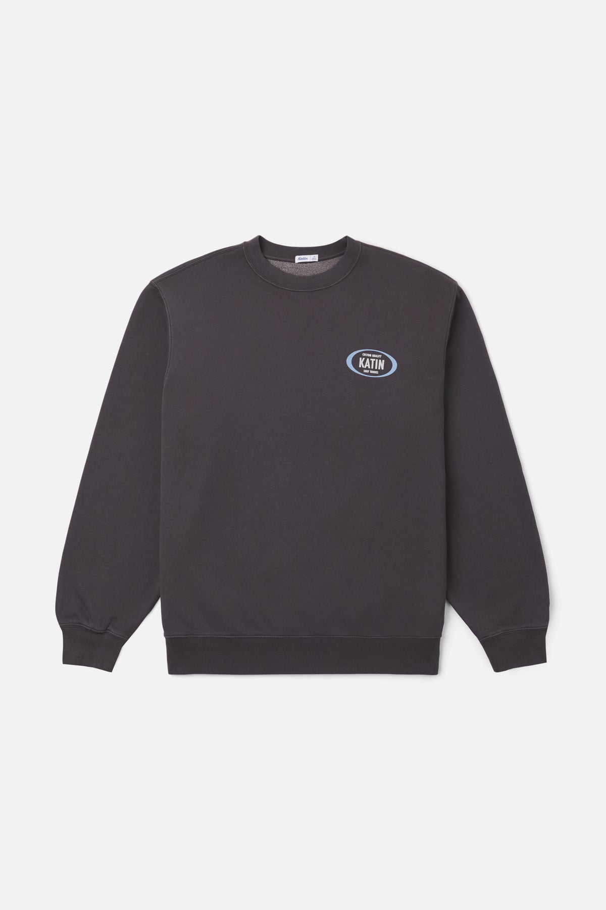 Katin Campo Crew in Polar Navy Vintage Wash, flat, front #color_polar navy vintage wash