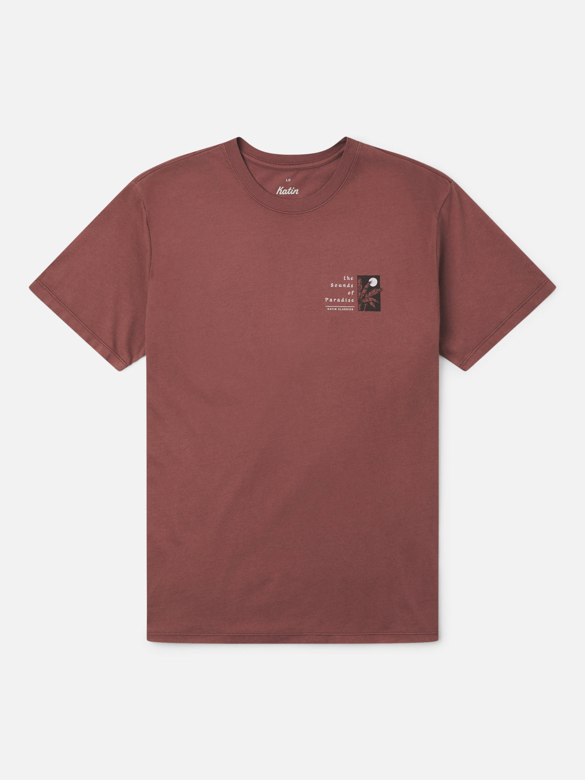 Katin Harmony Tee in French Roast Vintage Wash, flat, front #color_french roast vintage wash