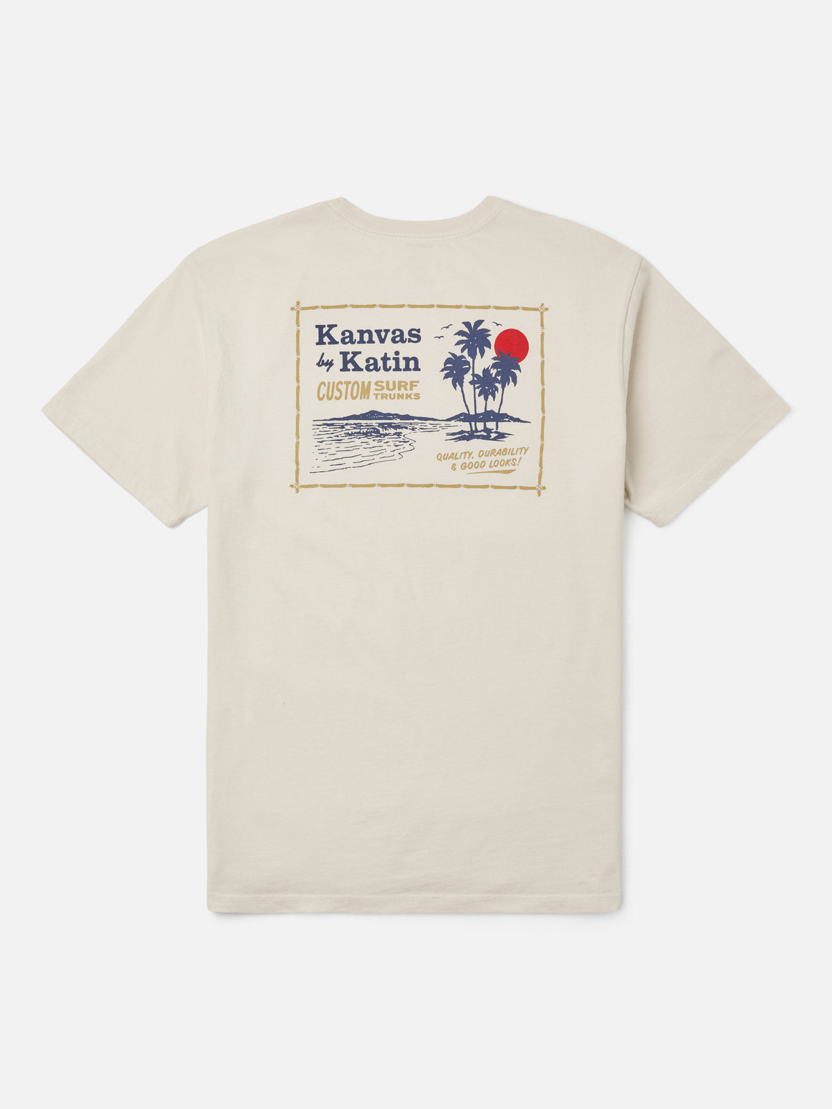 Katin Kai Tee in Vintage White midweight jersey, flat, back #color_vintage white