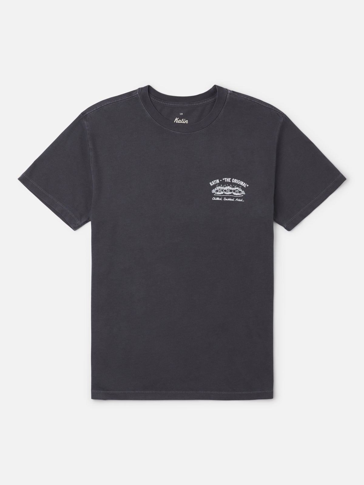 Katin Shuck Tee in Polar Navy Vintage Wash, flat, front #color_polar navy vintage wash