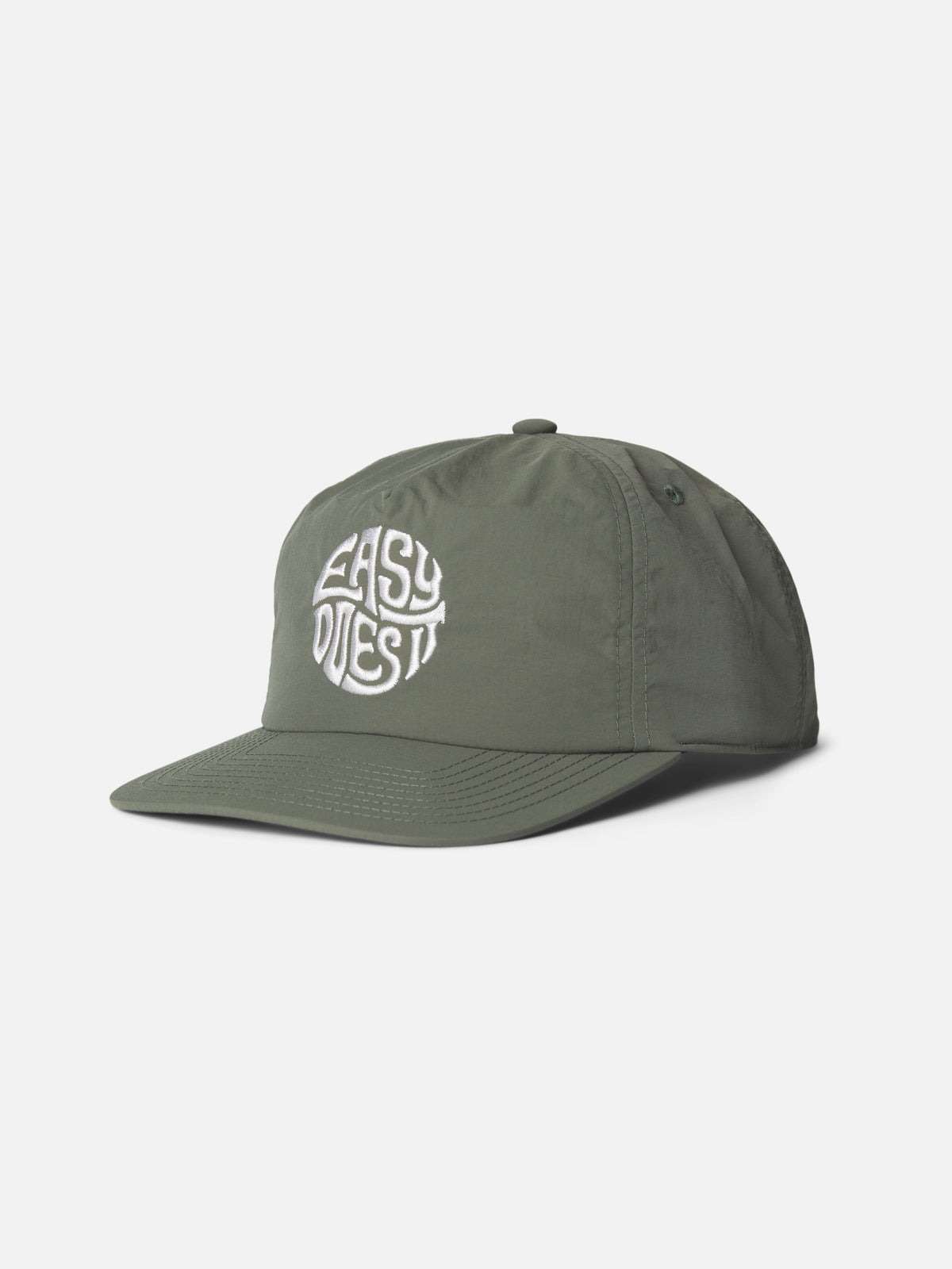 Katin Easy Emblem Hat in Sage with Katin graphic embroidery, flat, front #color_sage