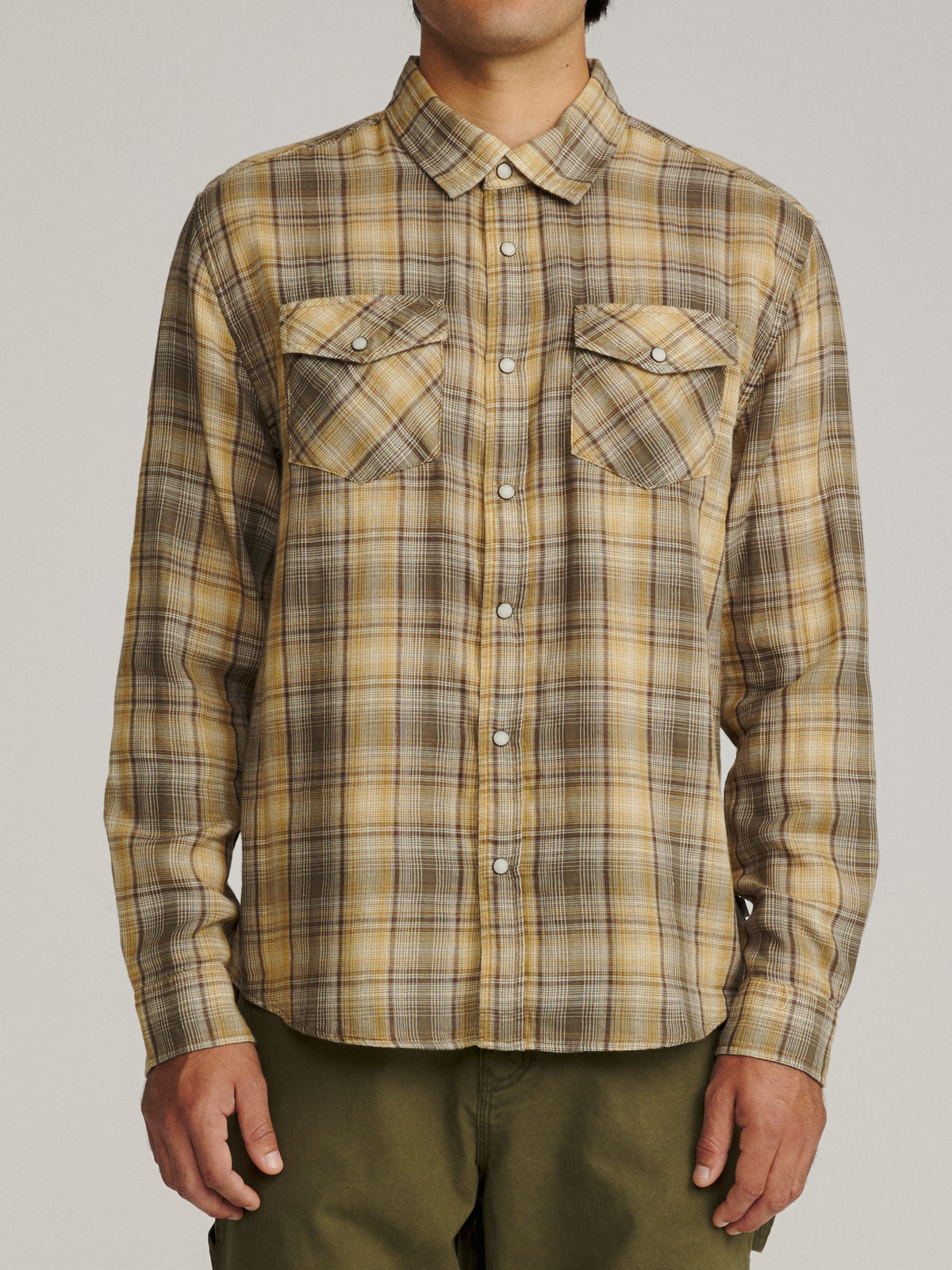 Katin Darren Shirt in Bluff, on model, front #color_bluff