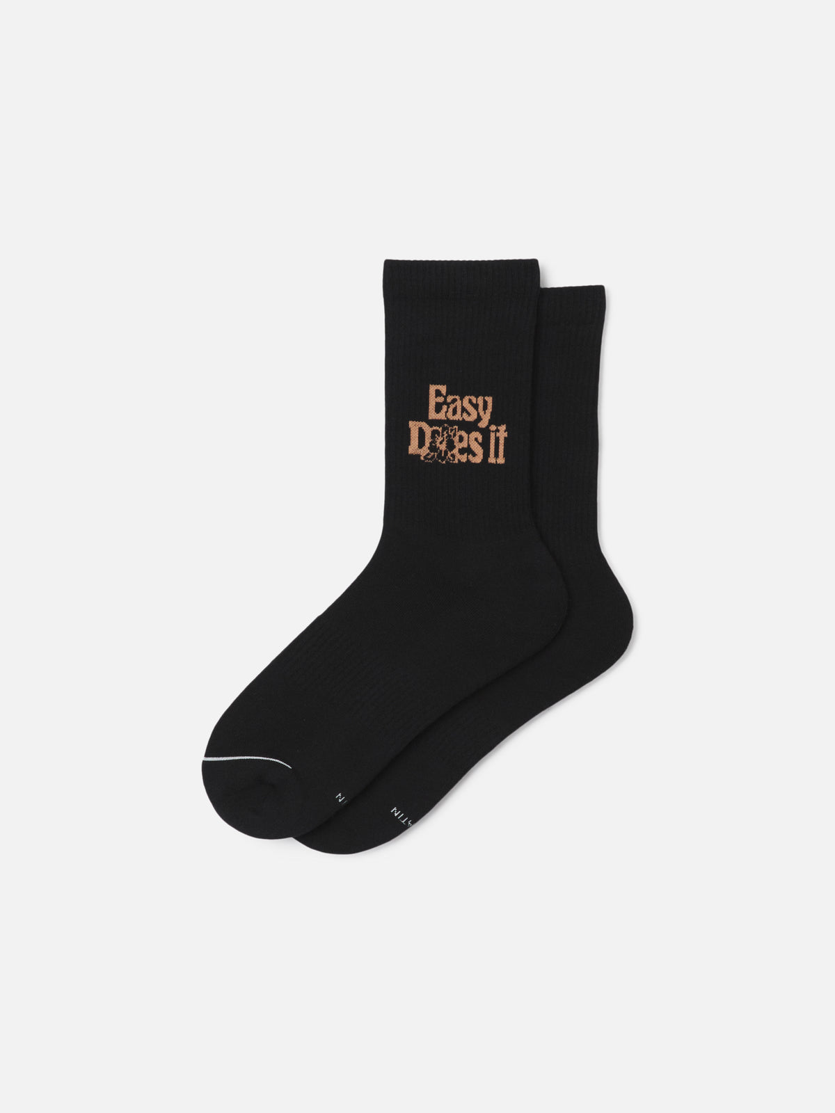 Katin Bloom Sock in Black Wash terry cushioned footbeds #color_black wash