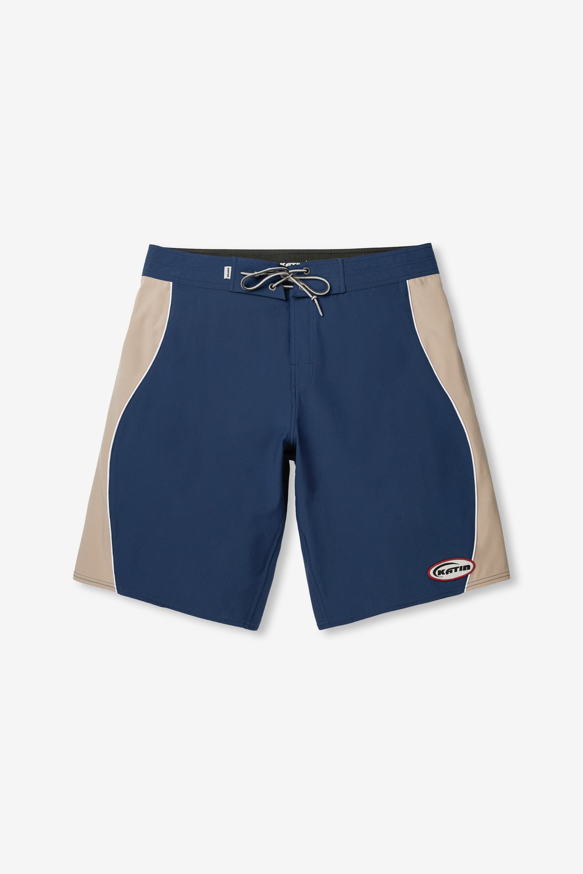 Katin Flow Surf Trunk in Navy, flat, front #color_navy