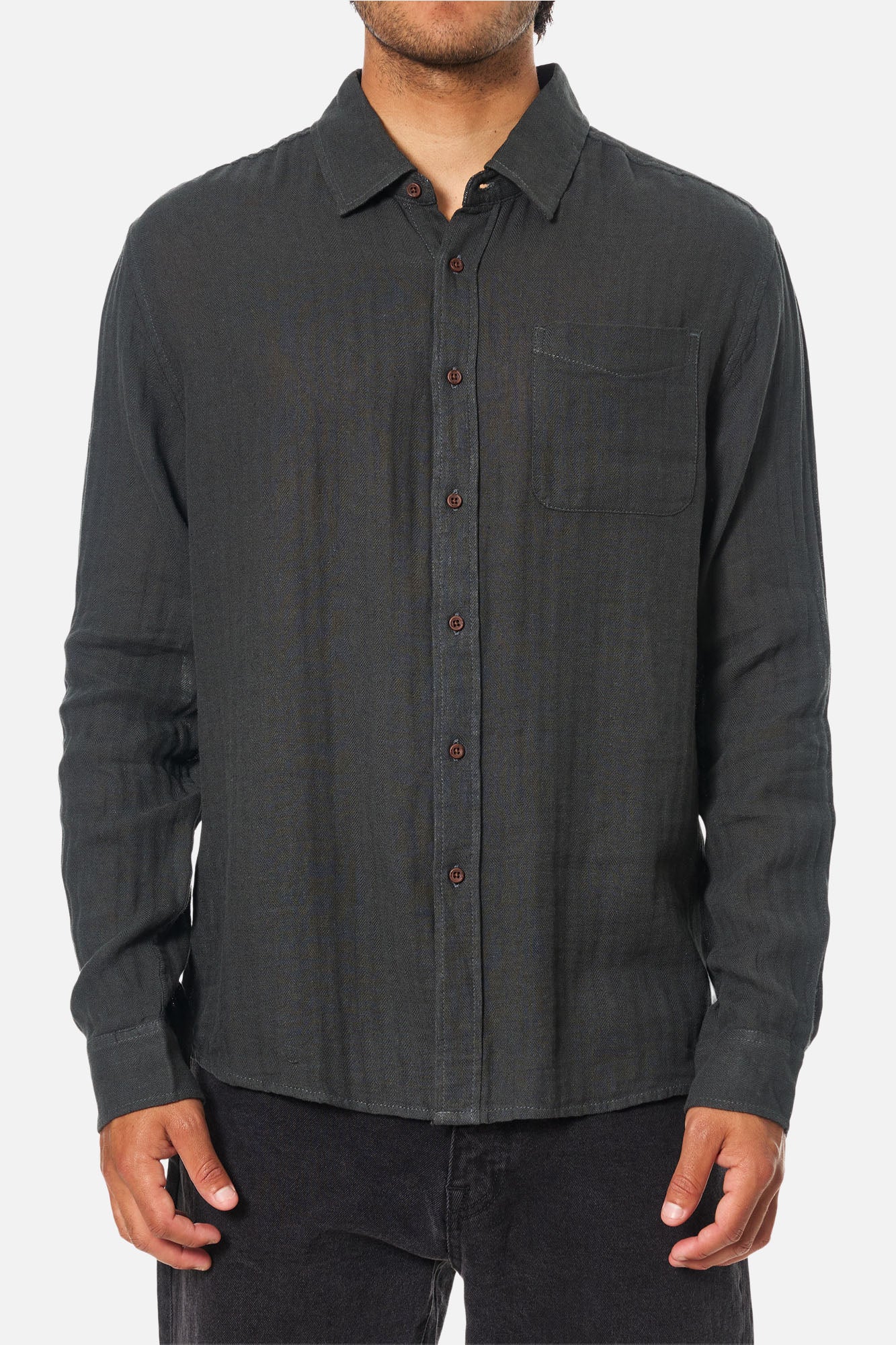 ALAN SOLID LONG SLEEVE SHIRT