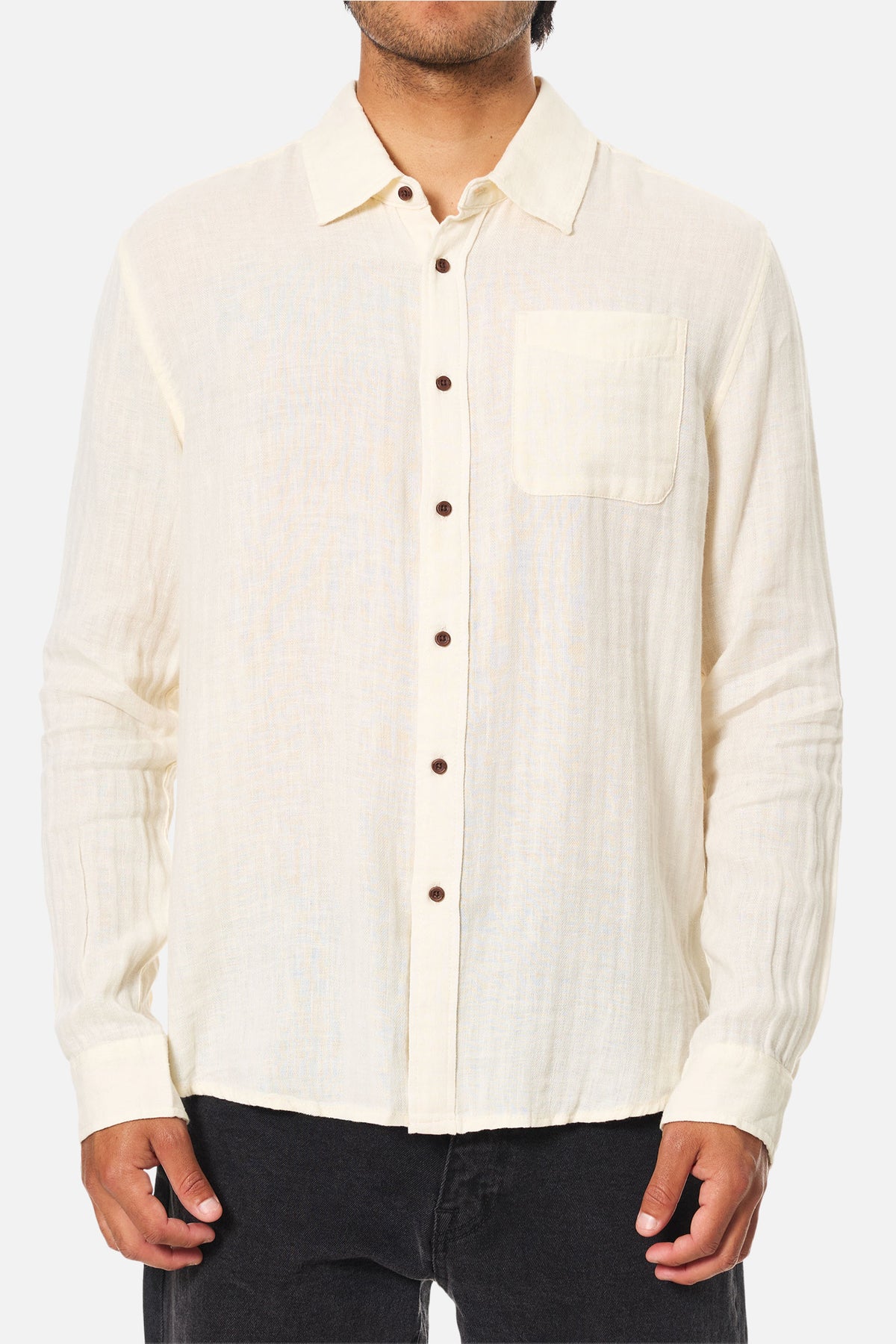 ALAN SOLID LONG SLEEVE SHIRT