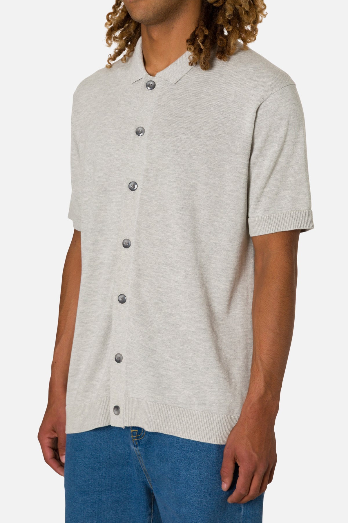 BLAKE KNIT BUTTON UP